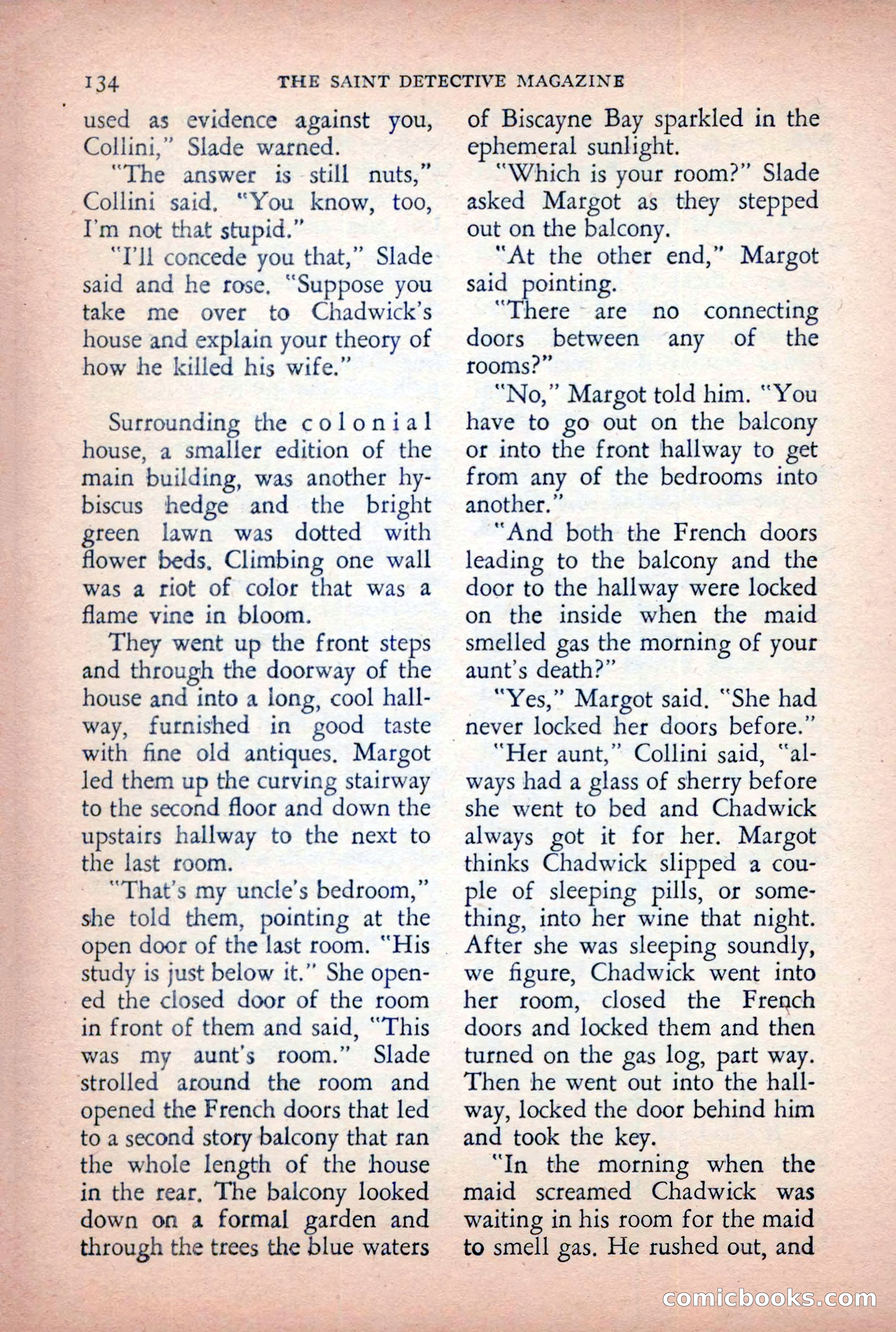The Saint Detective Magazine, April 1955 — page 136 of 164