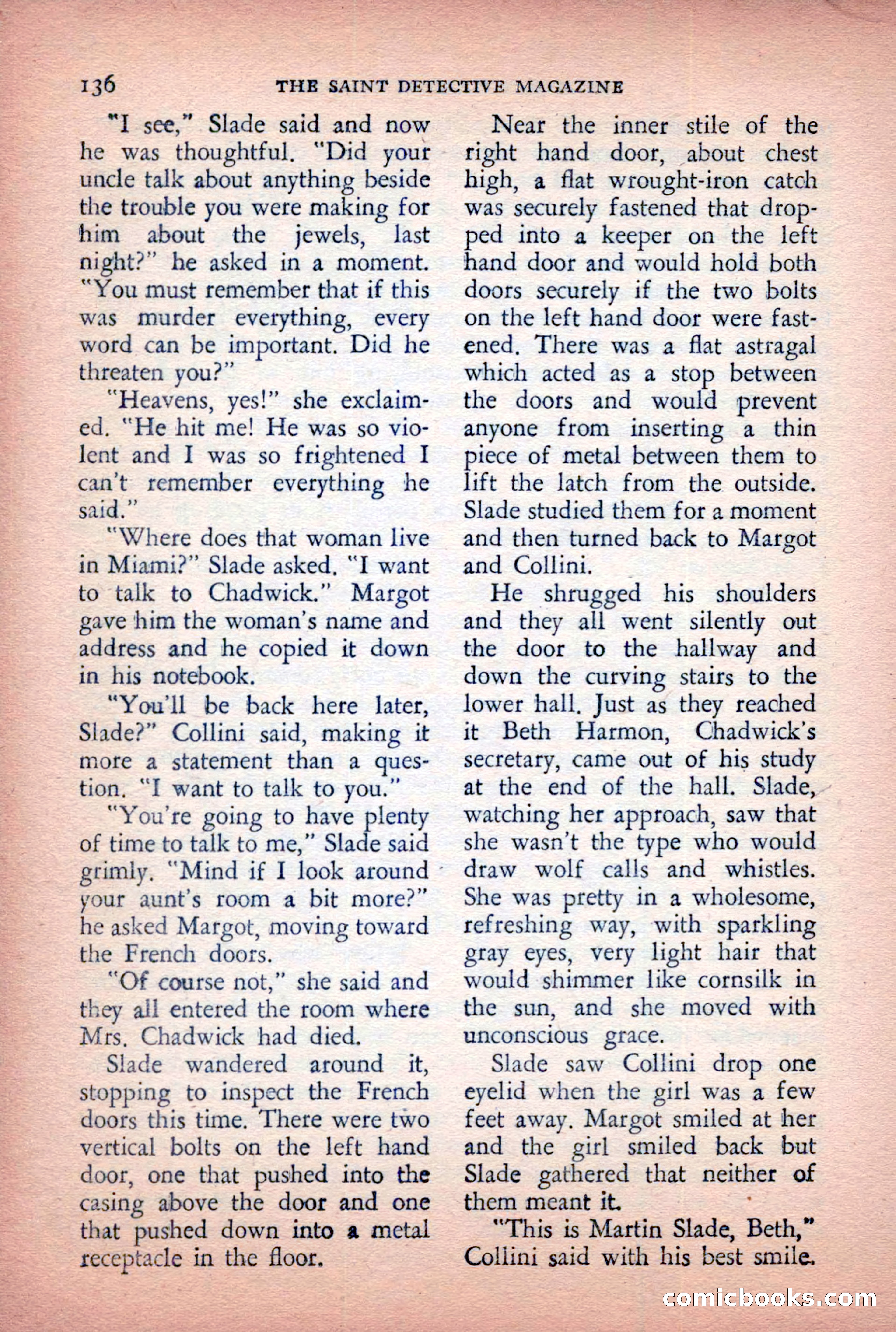 The Saint Detective Magazine, April 1955 — page 138 of 164