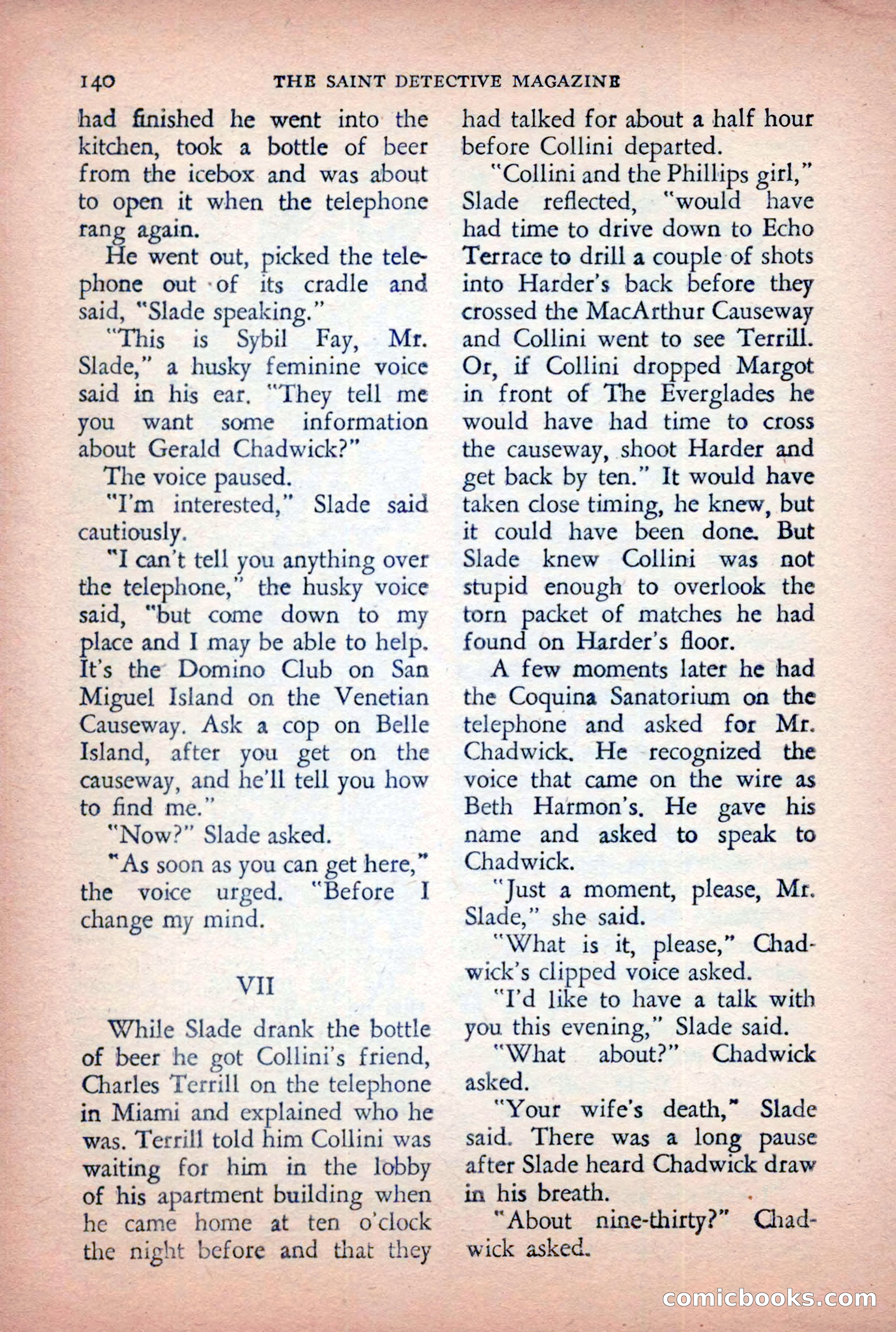 The Saint Detective Magazine, April 1955 — page 142 of 164