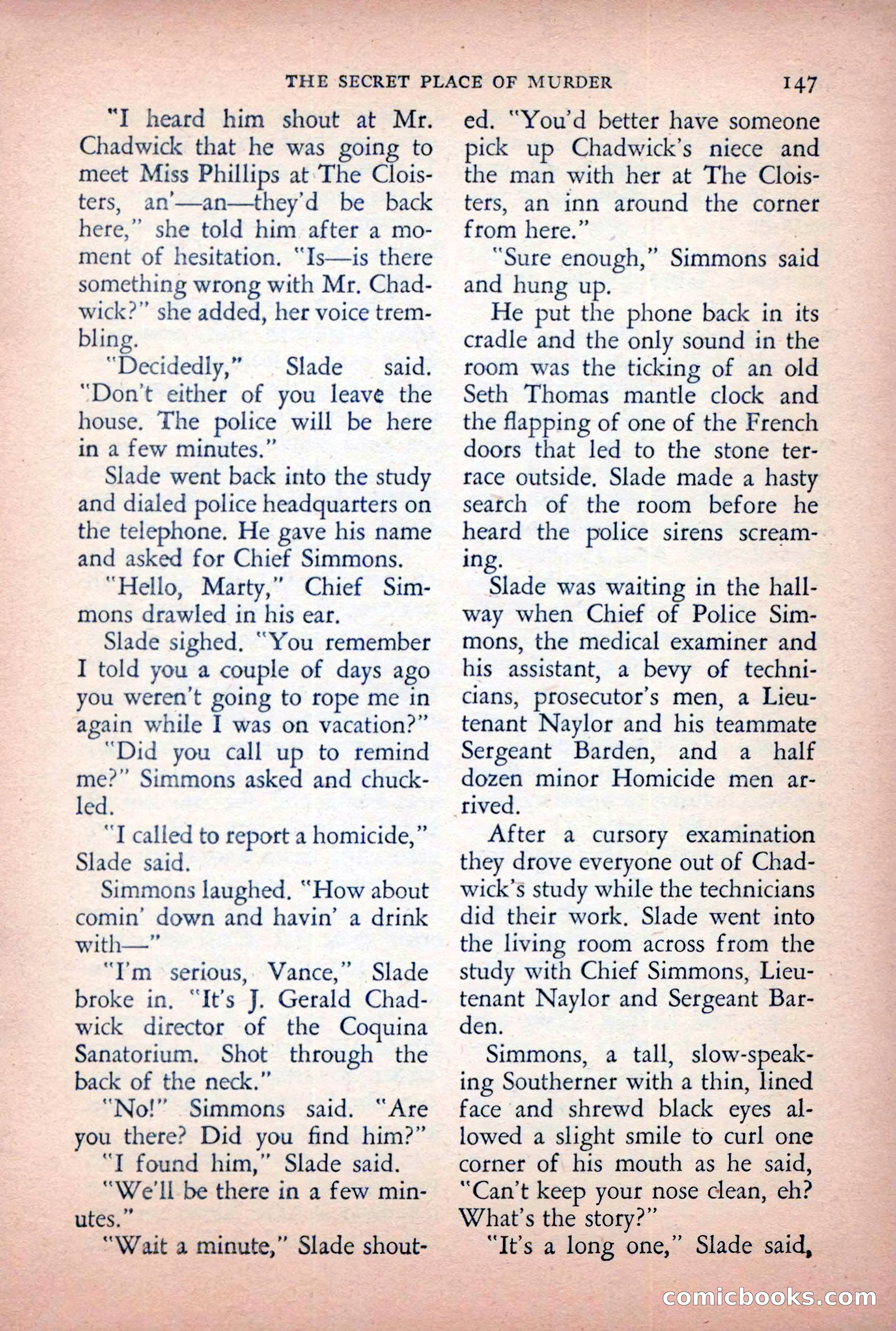 The Saint Detective Magazine, April 1955 — page 149 of 164