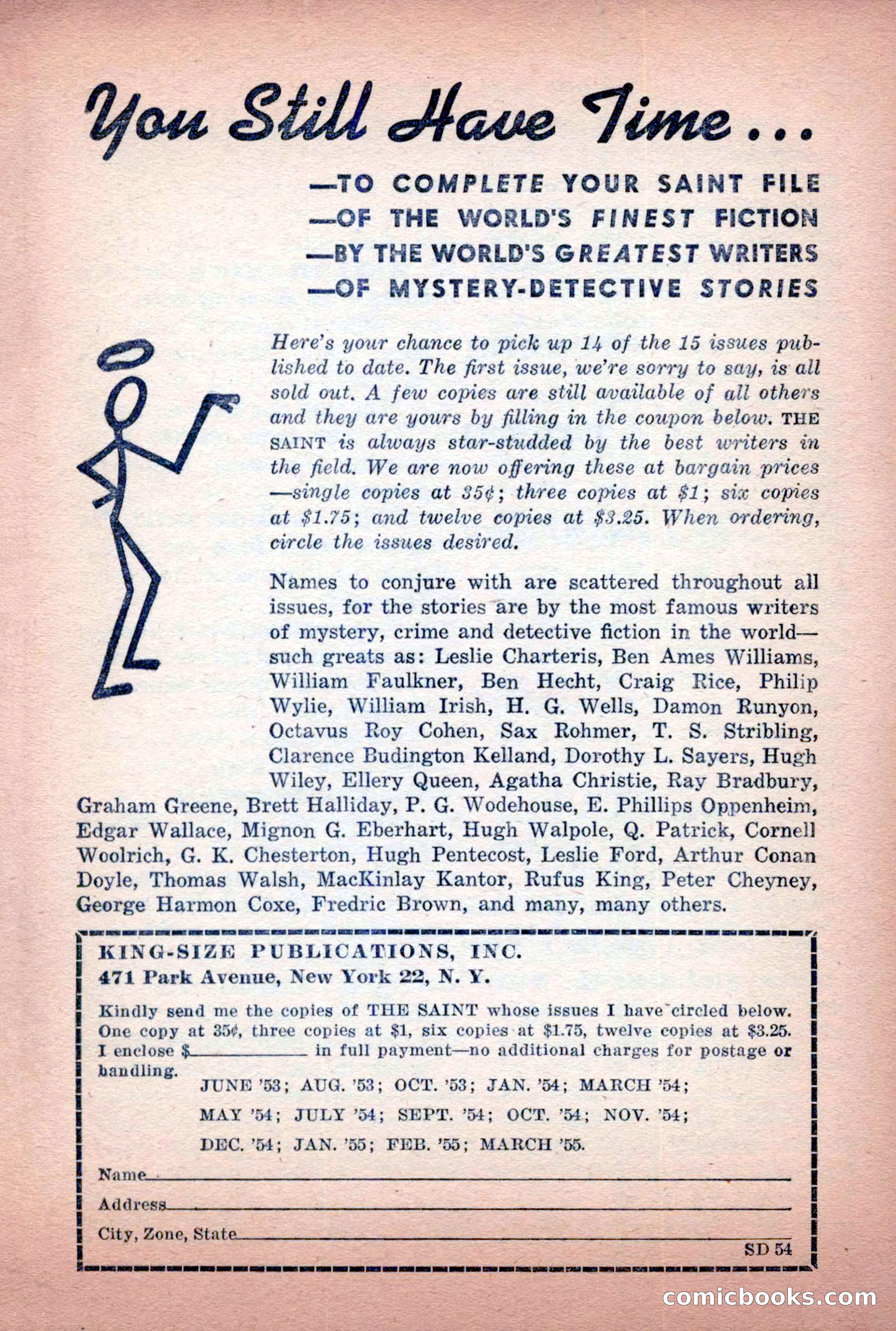 The Saint Detective Magazine, April 1955 — page 159 of 164