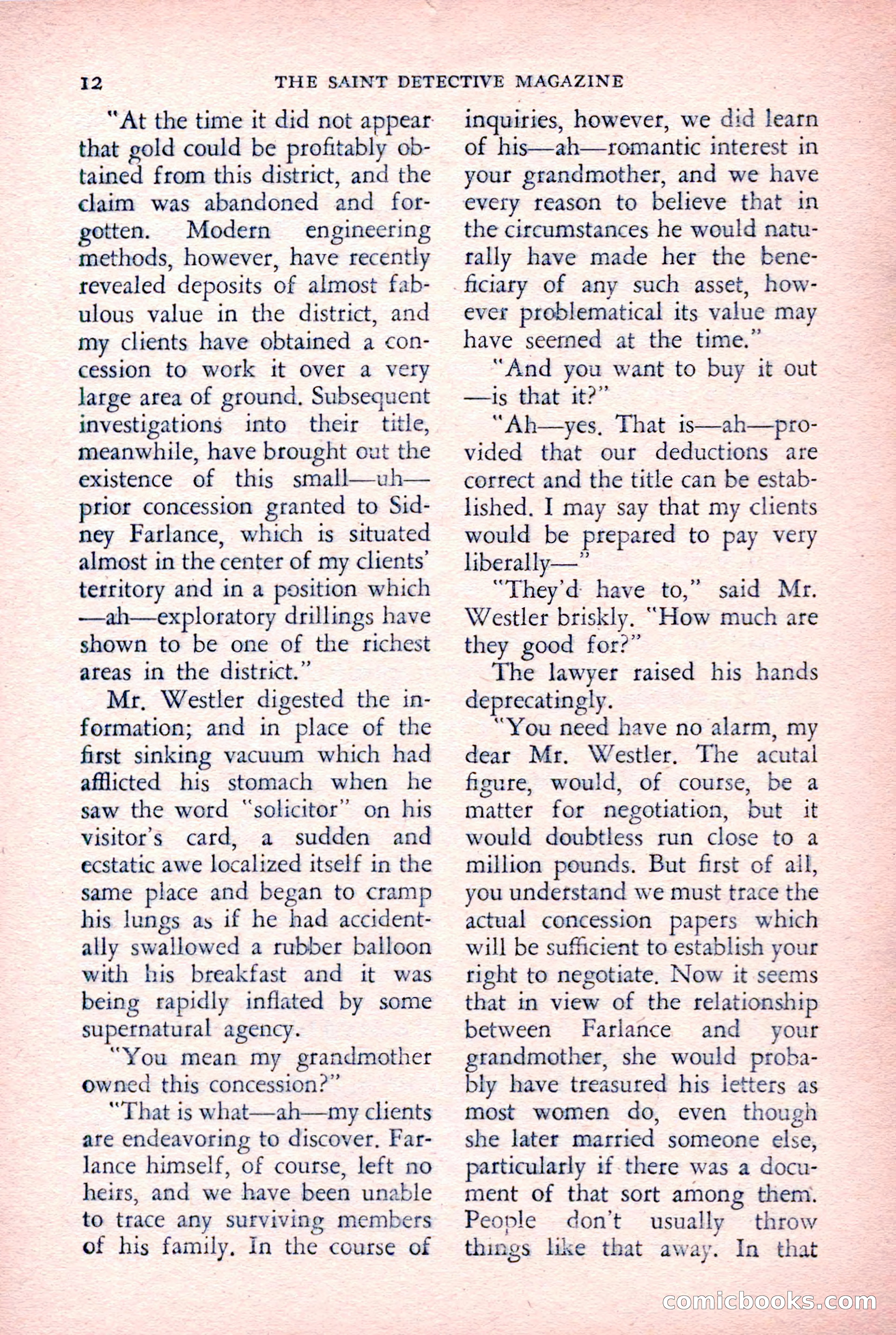 The Saint Detective Magazine — page 14 of 164