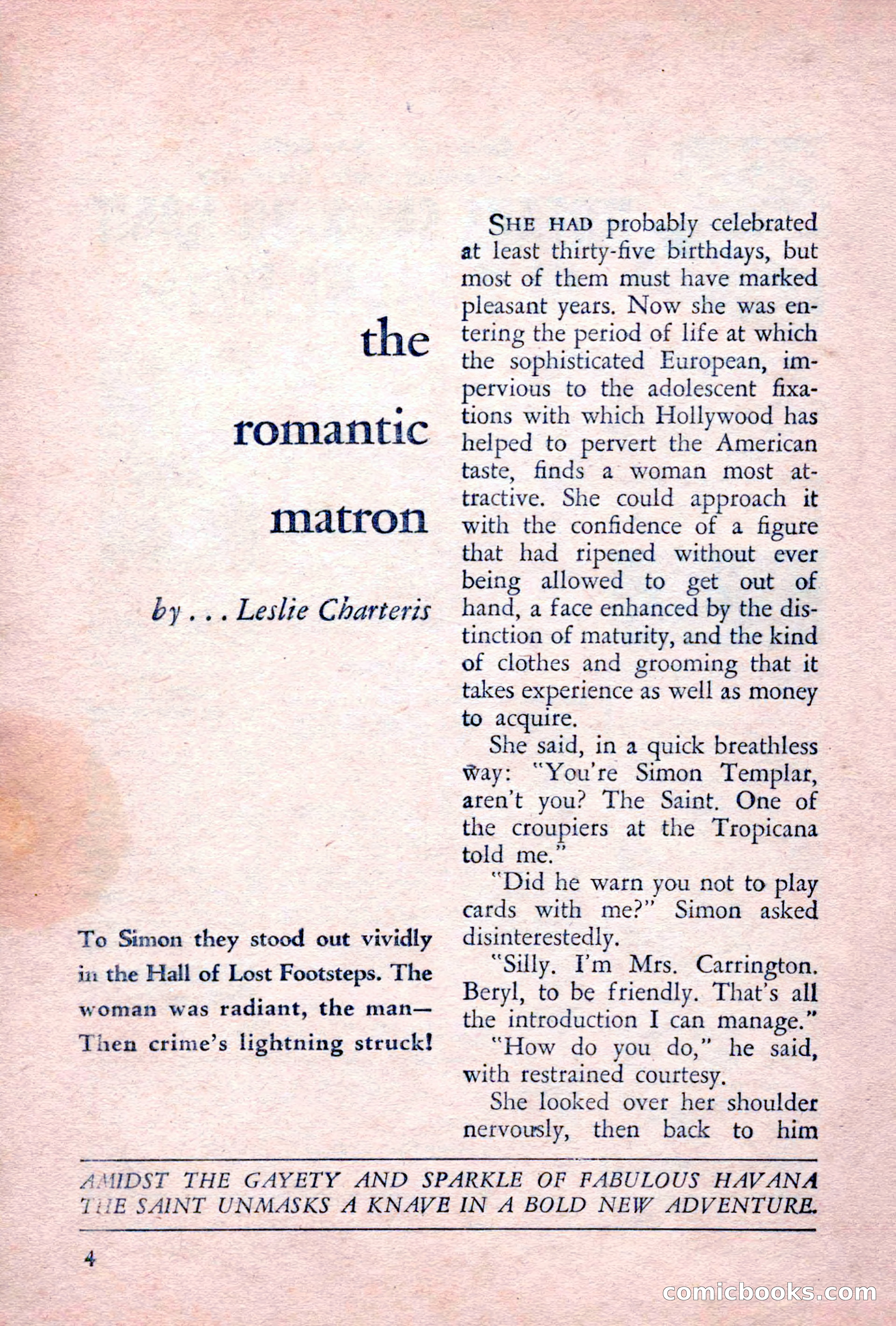 The Saint Detective Magazine, June 1955 — page 6 of 164