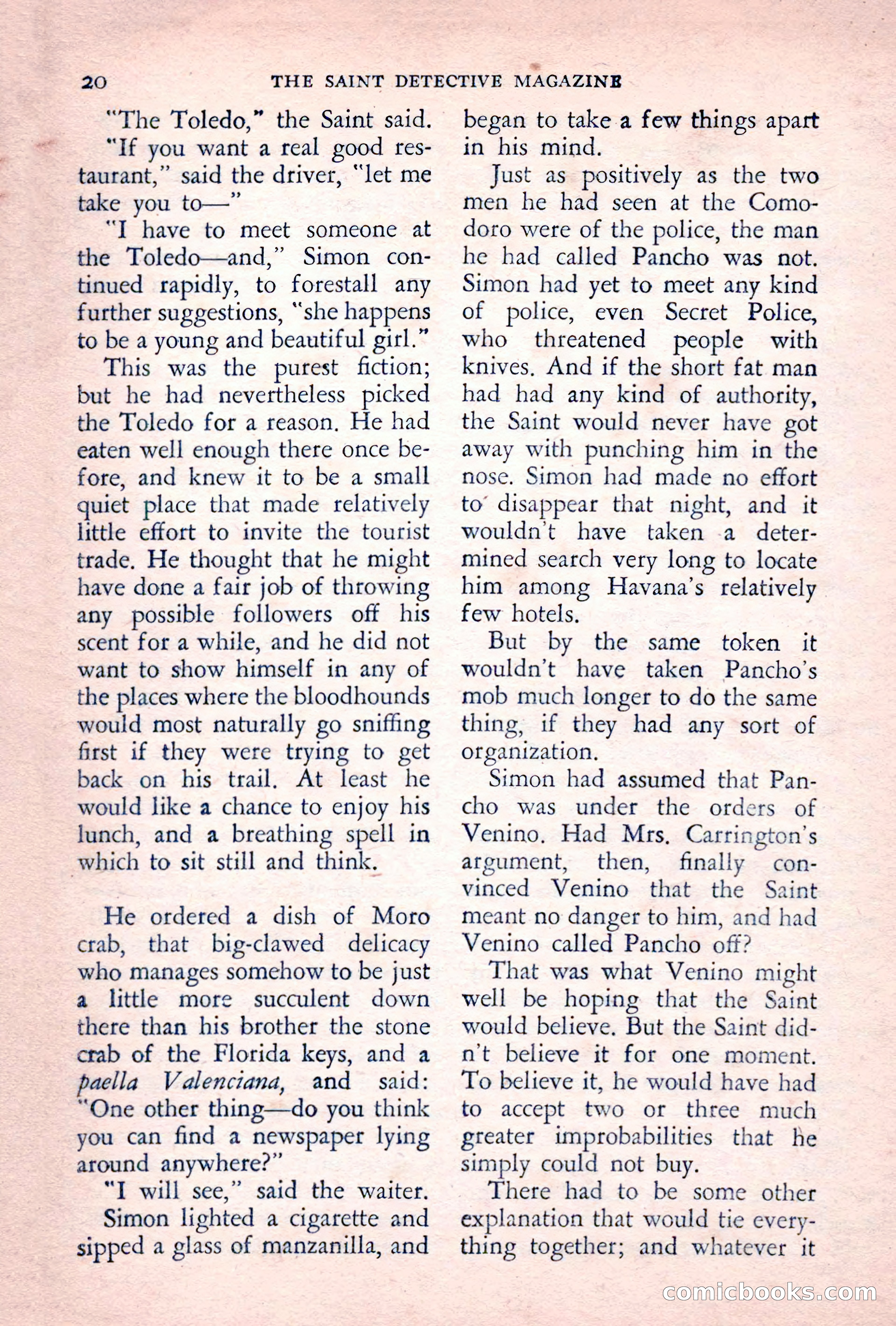 The Saint Detective Magazine, June 1955 — page 22 of 164