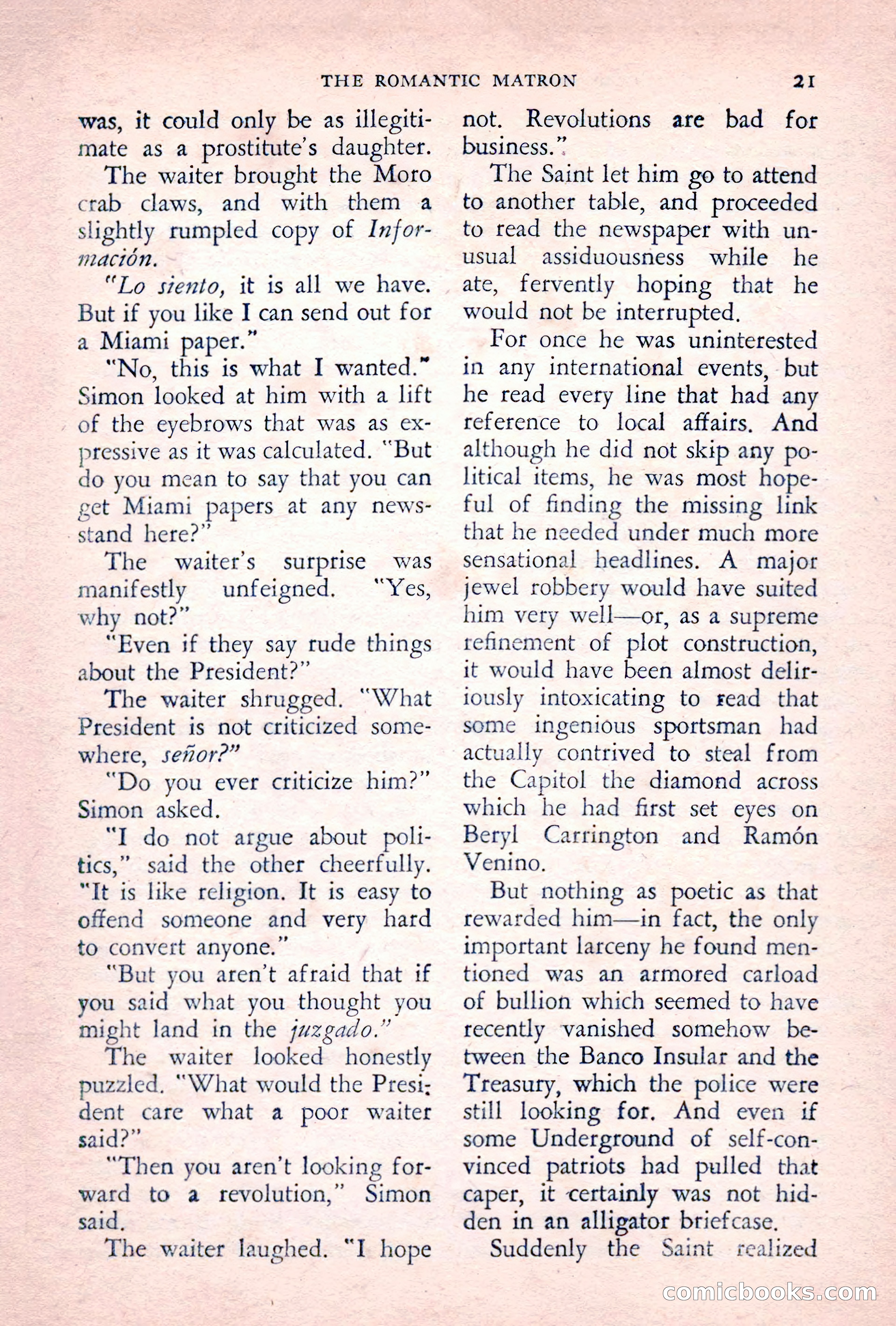 The Saint Detective Magazine, June 1955 — page 23 of 164