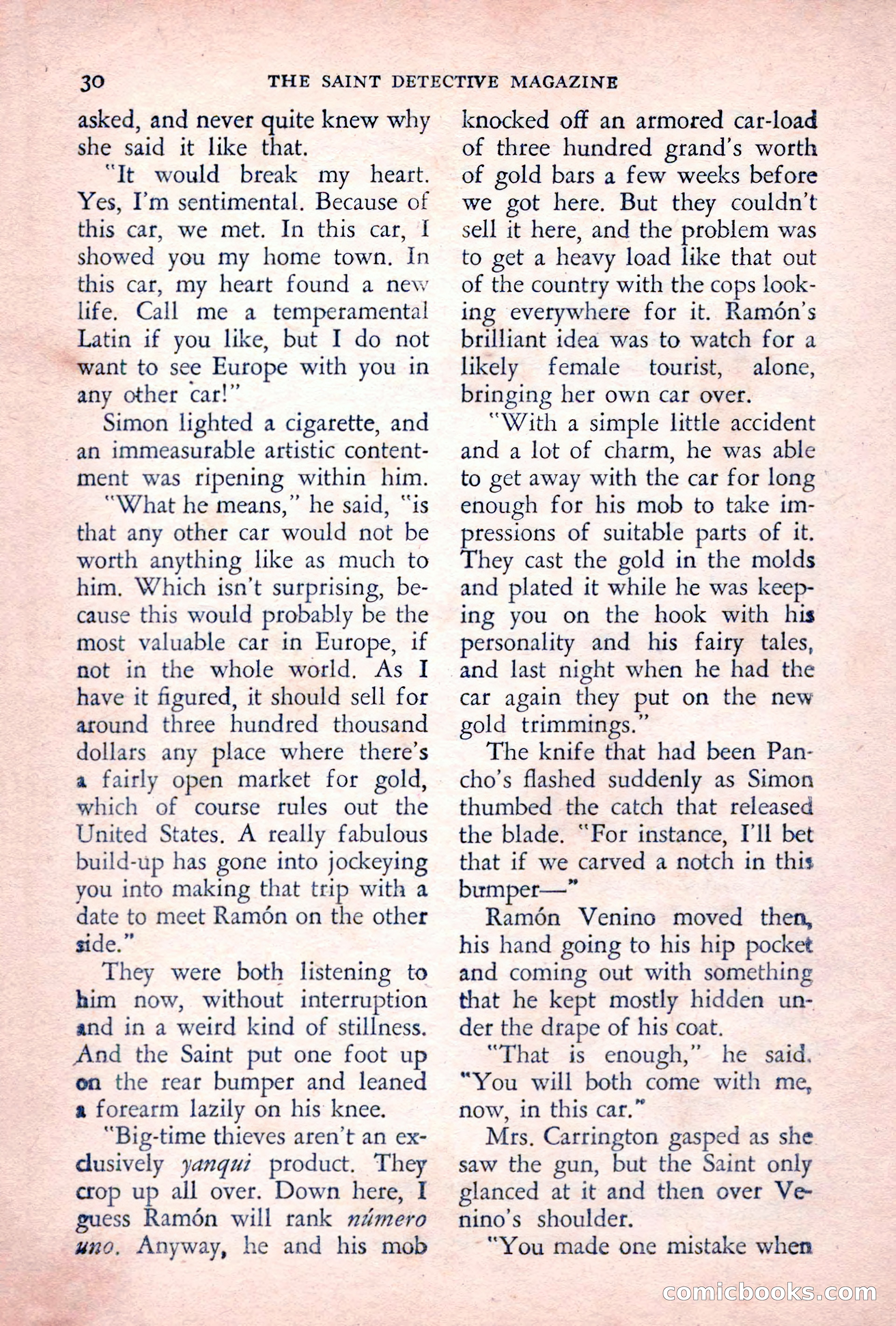 The Saint Detective Magazine, June 1955 — page 32 of 164