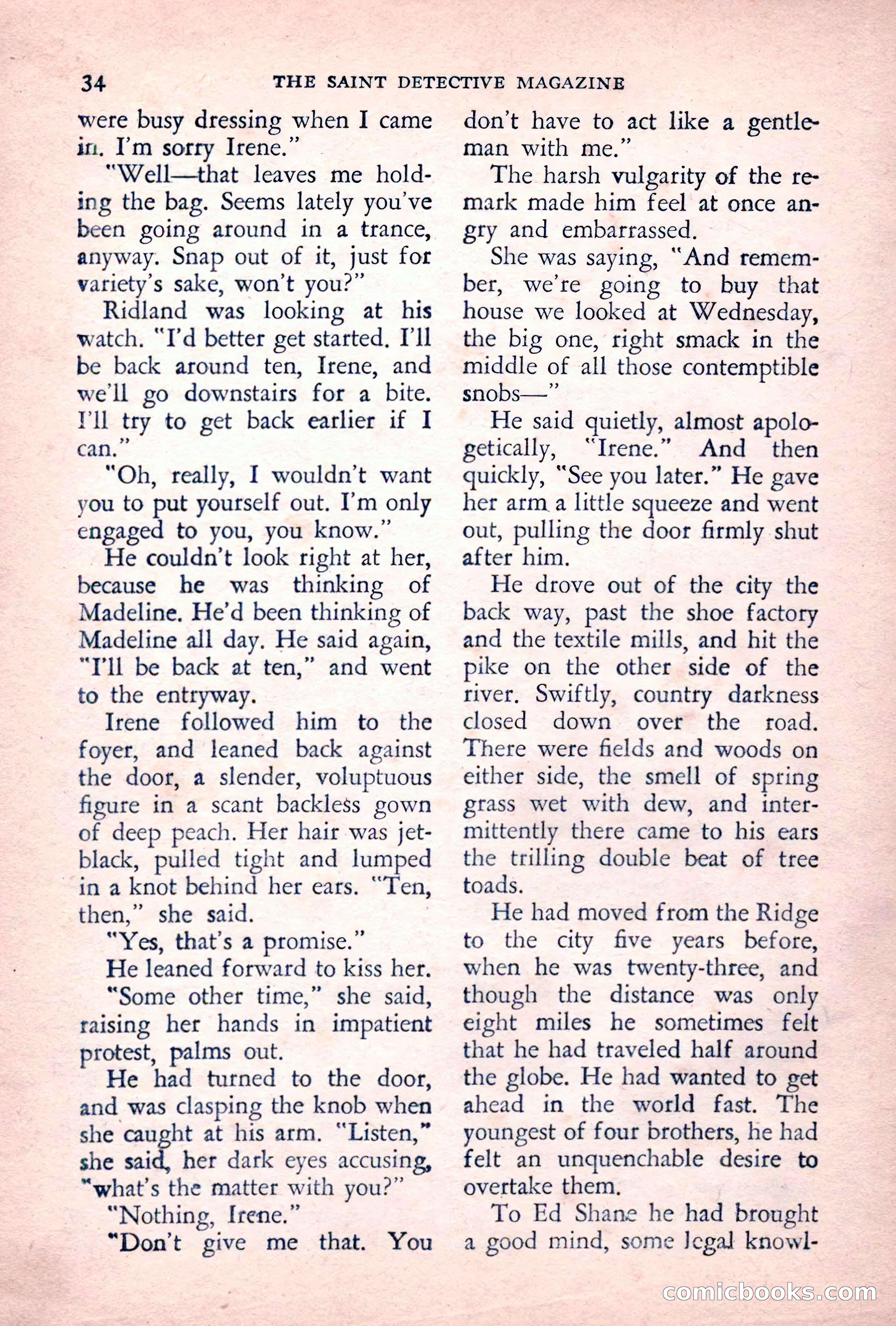 The Saint Detective Magazine, June 1955 — page 36 of 164