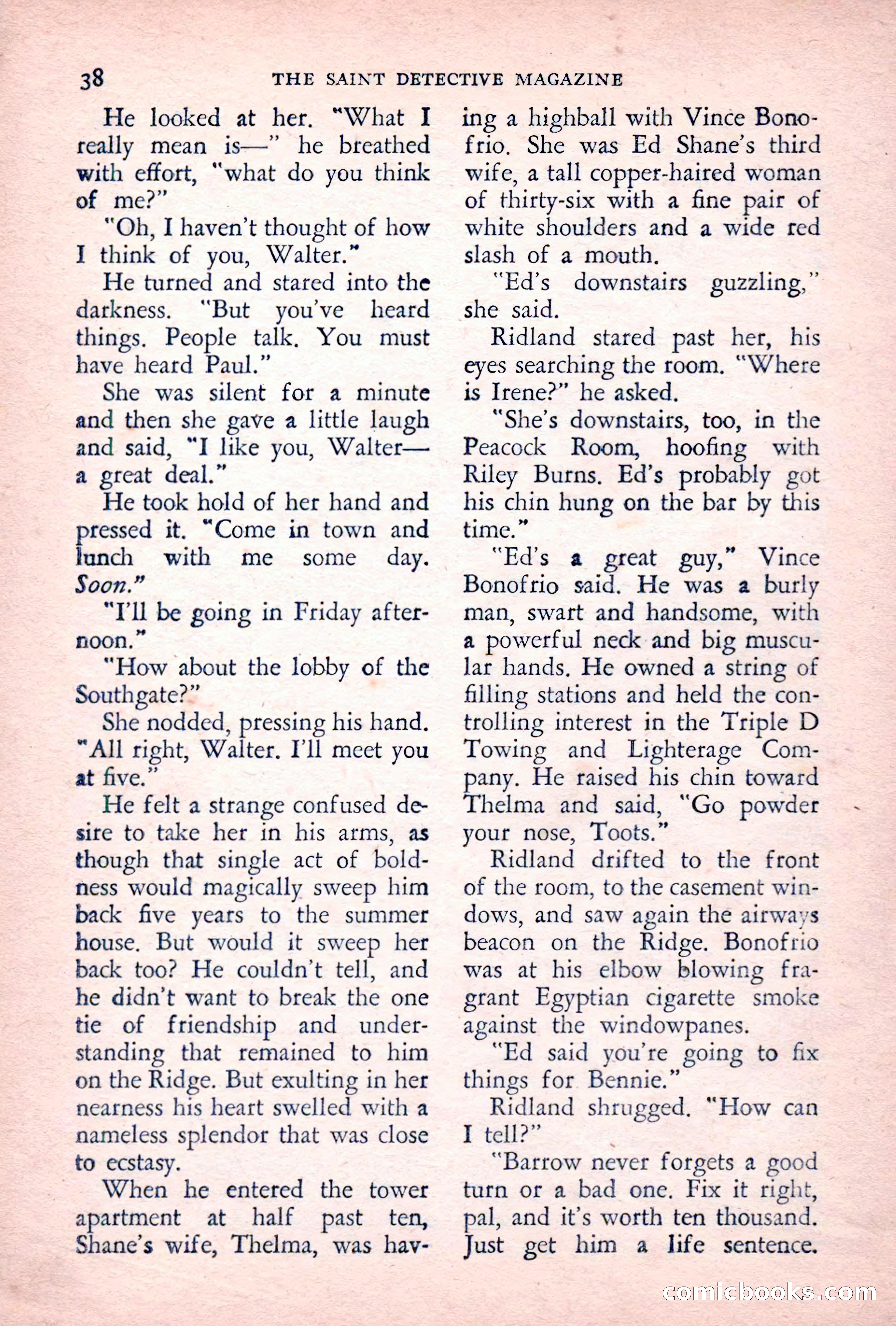 The Saint Detective Magazine, June 1955 — page 40 of 164