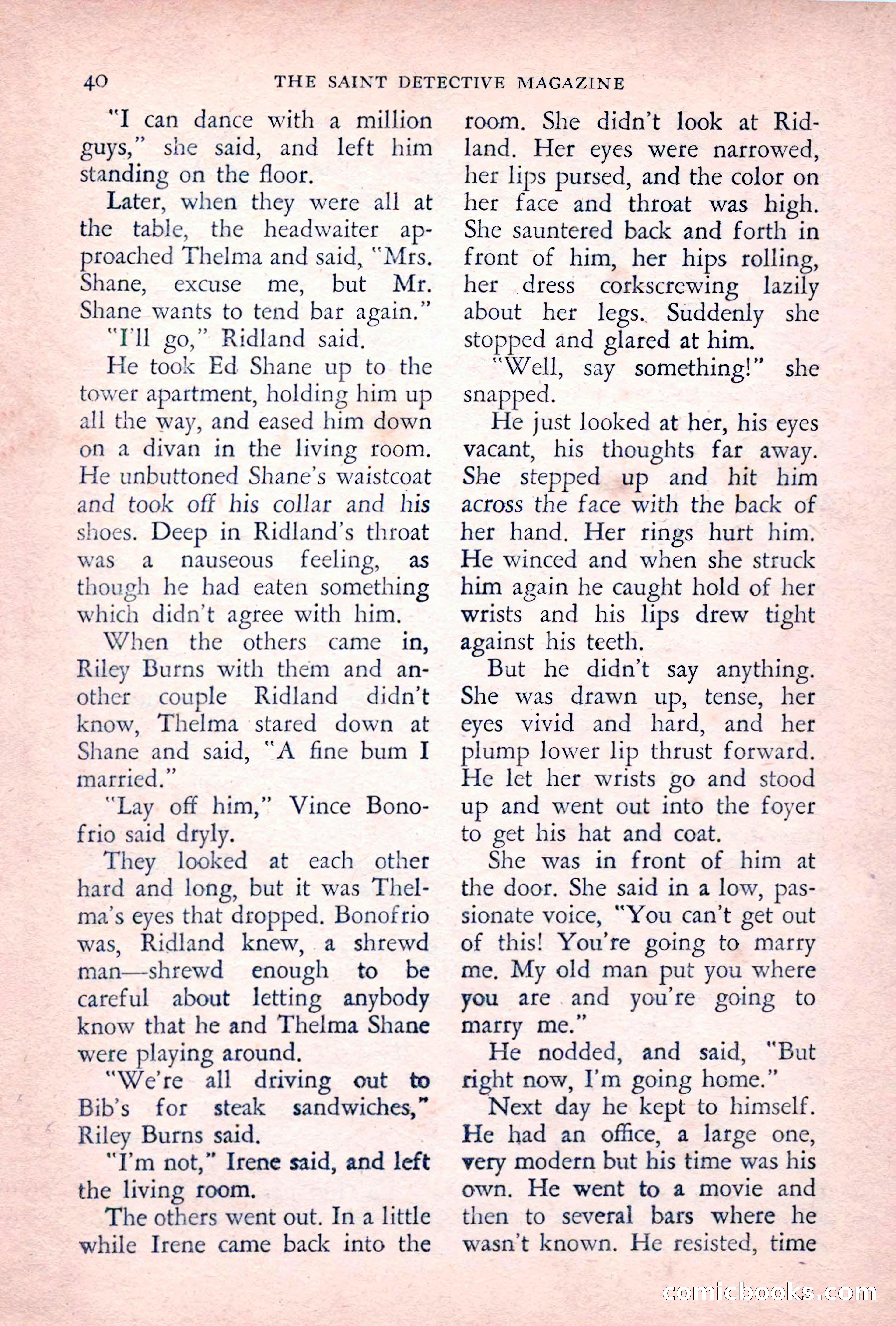 The Saint Detective Magazine, June 1955 — page 42 of 164