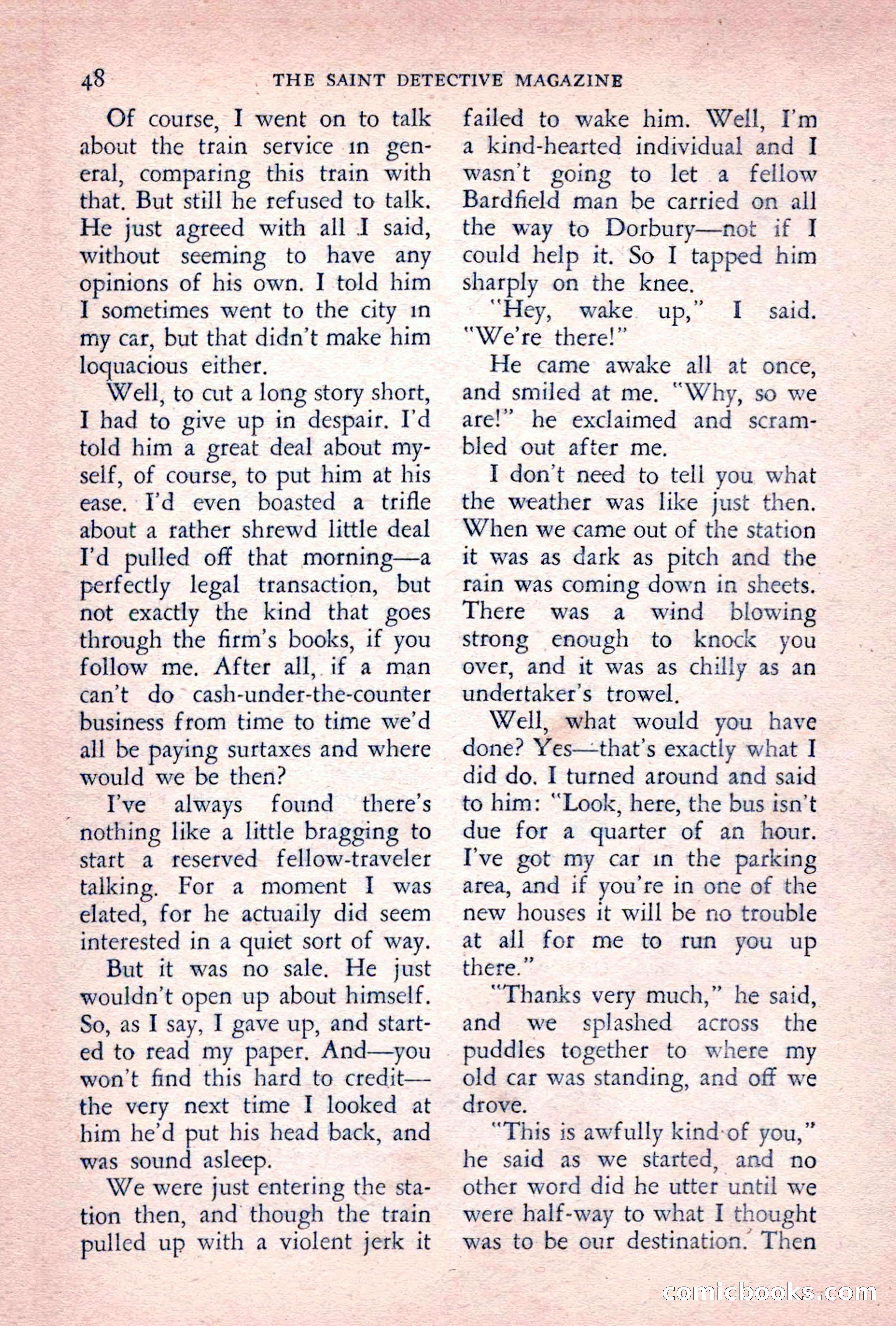 The Saint Detective Magazine, June 1955 — page 50 of 164
