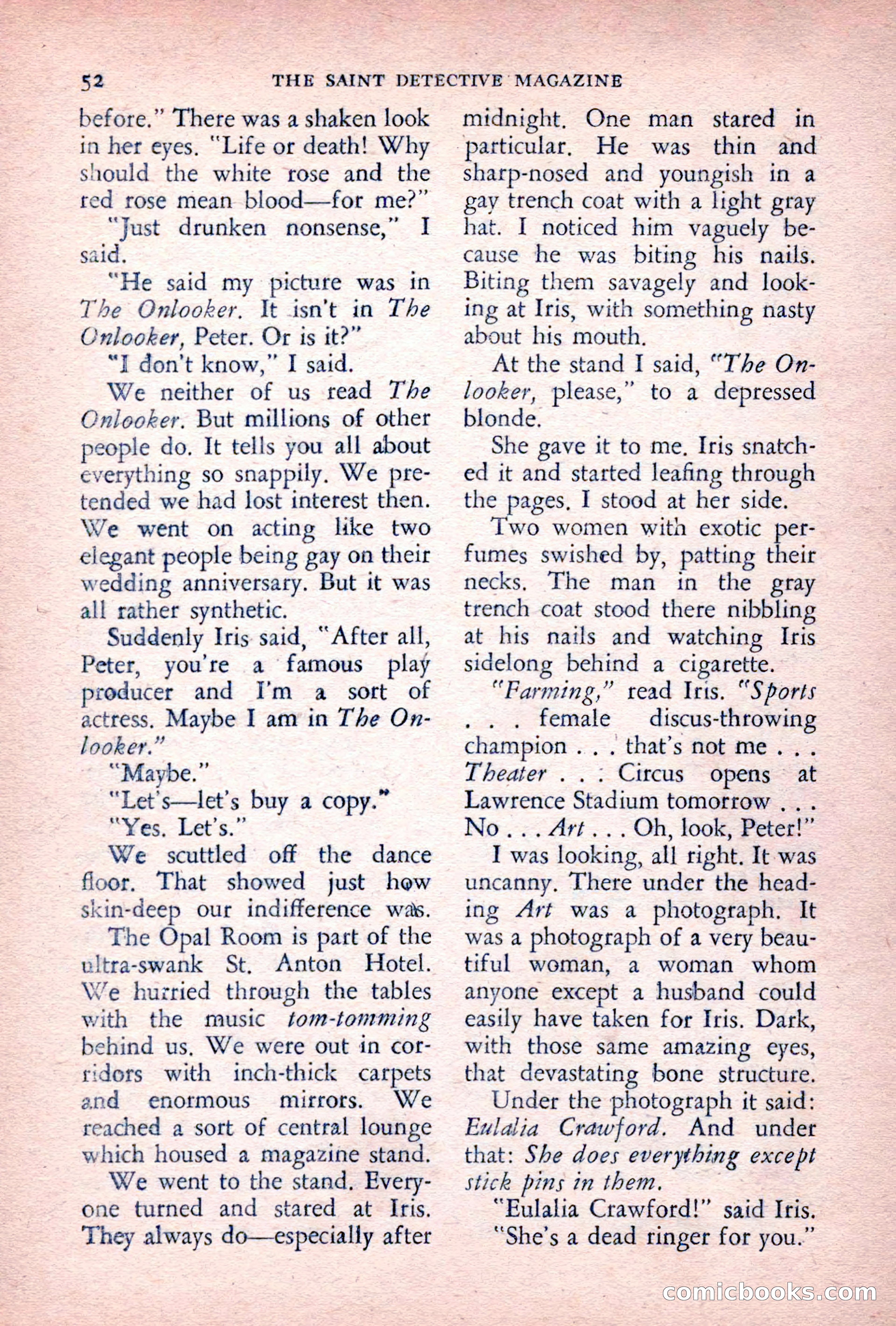 The Saint Detective Magazine, June 1955 — page 54 of 164