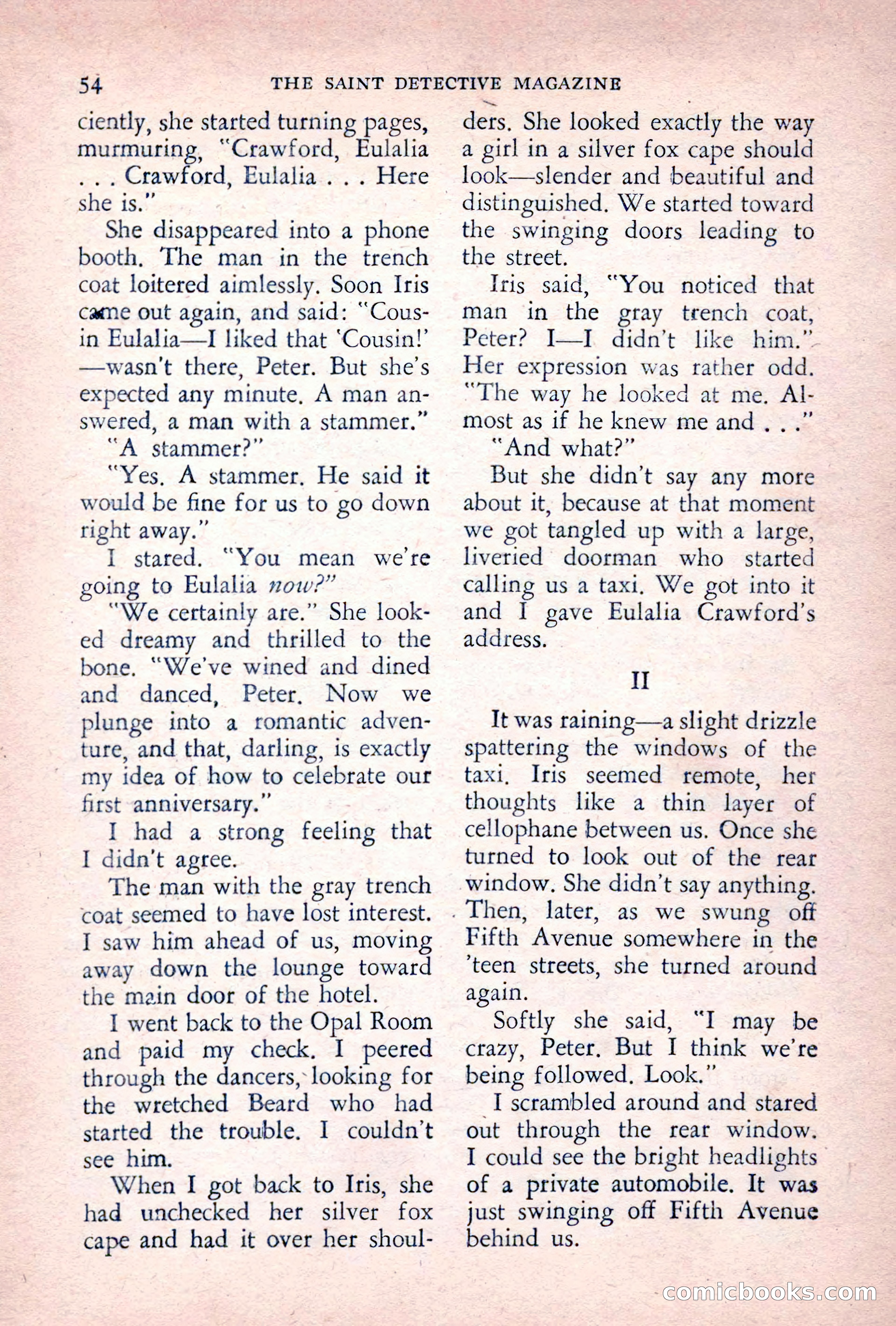 The Saint Detective Magazine, June 1955 — page 56 of 164