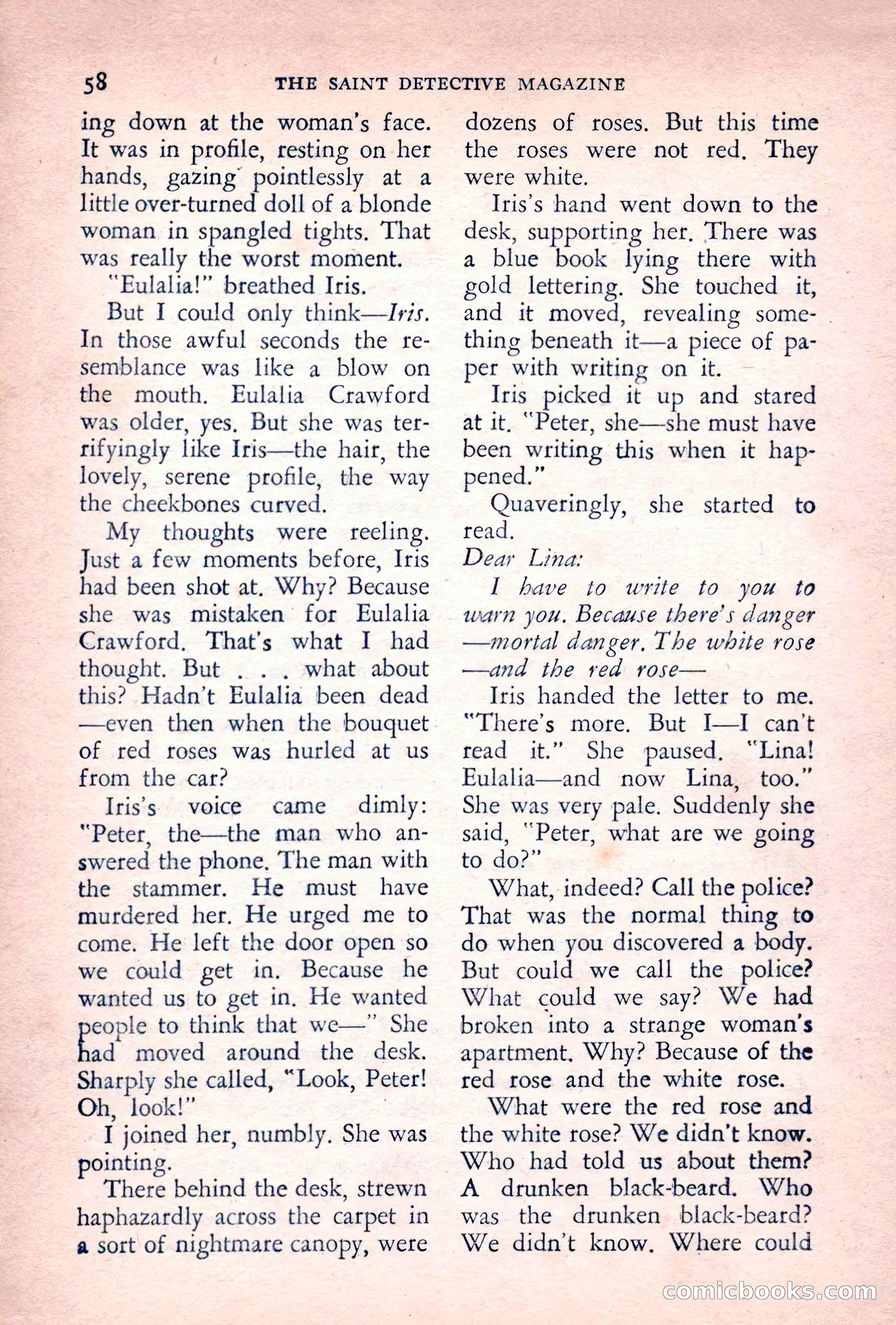 The Saint Detective Magazine, June 1955 — page 60 of 164
