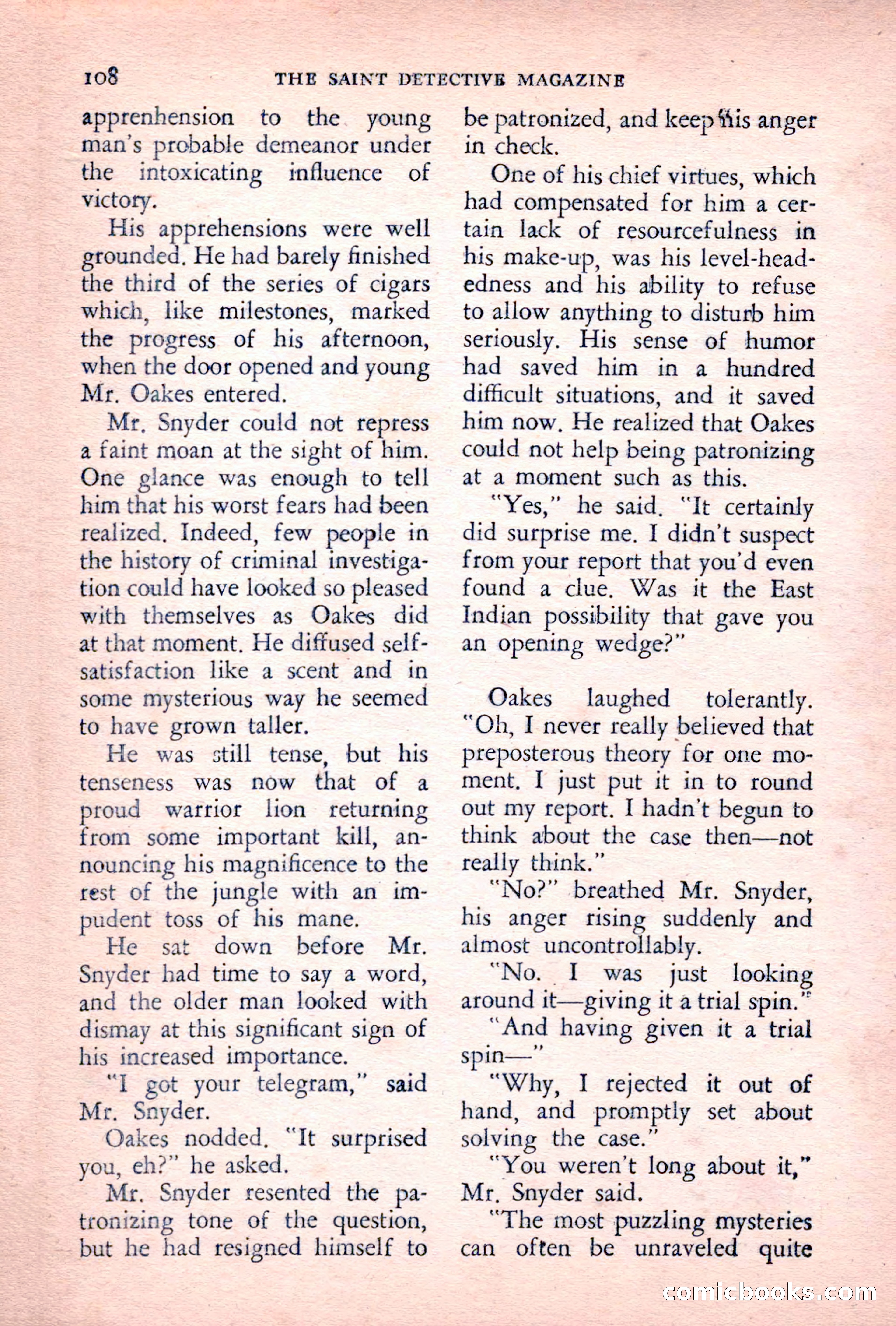 The Saint Detective Magazine, June 1955 — page 110 of 164