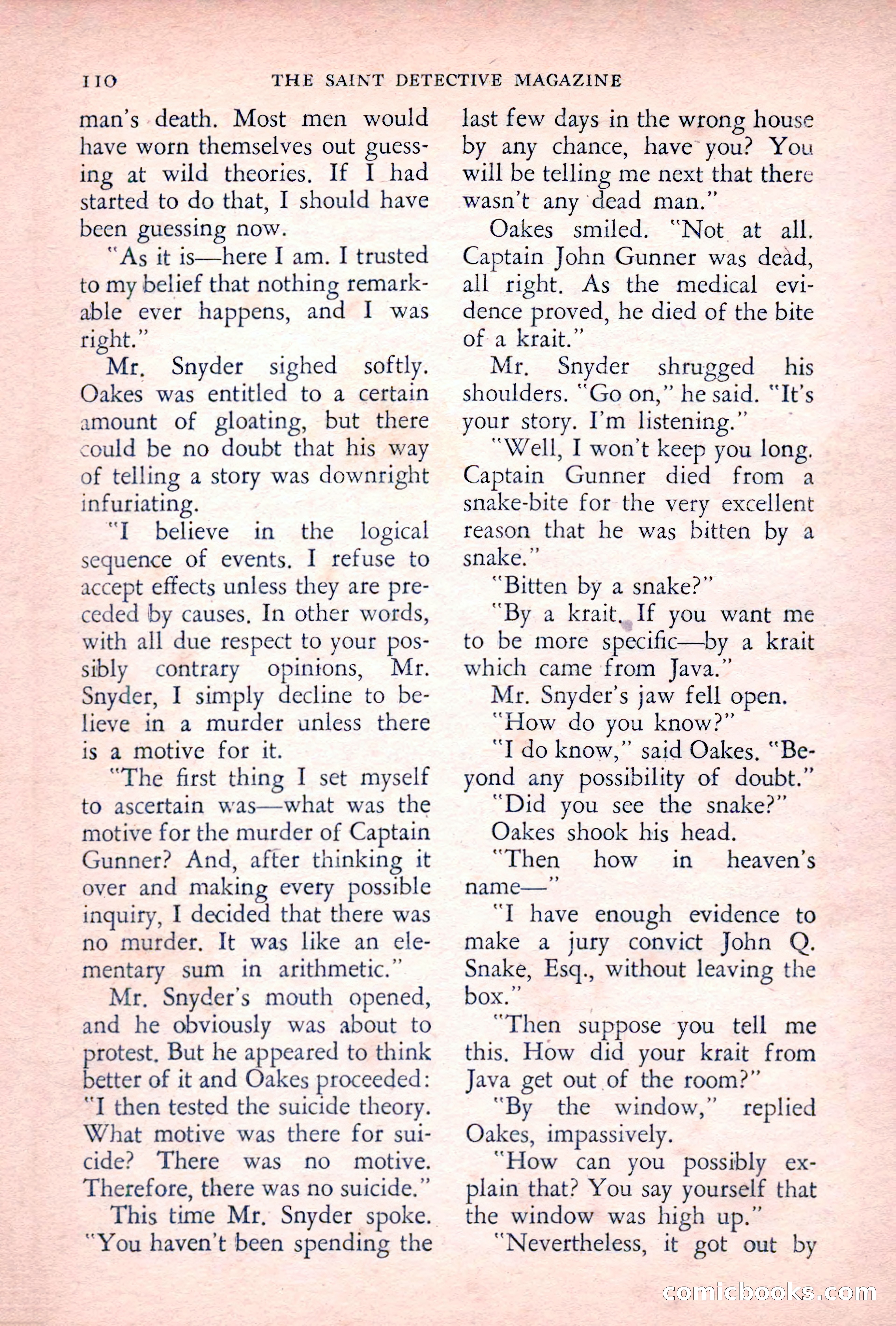 The Saint Detective Magazine, June 1955 — page 112 of 164
