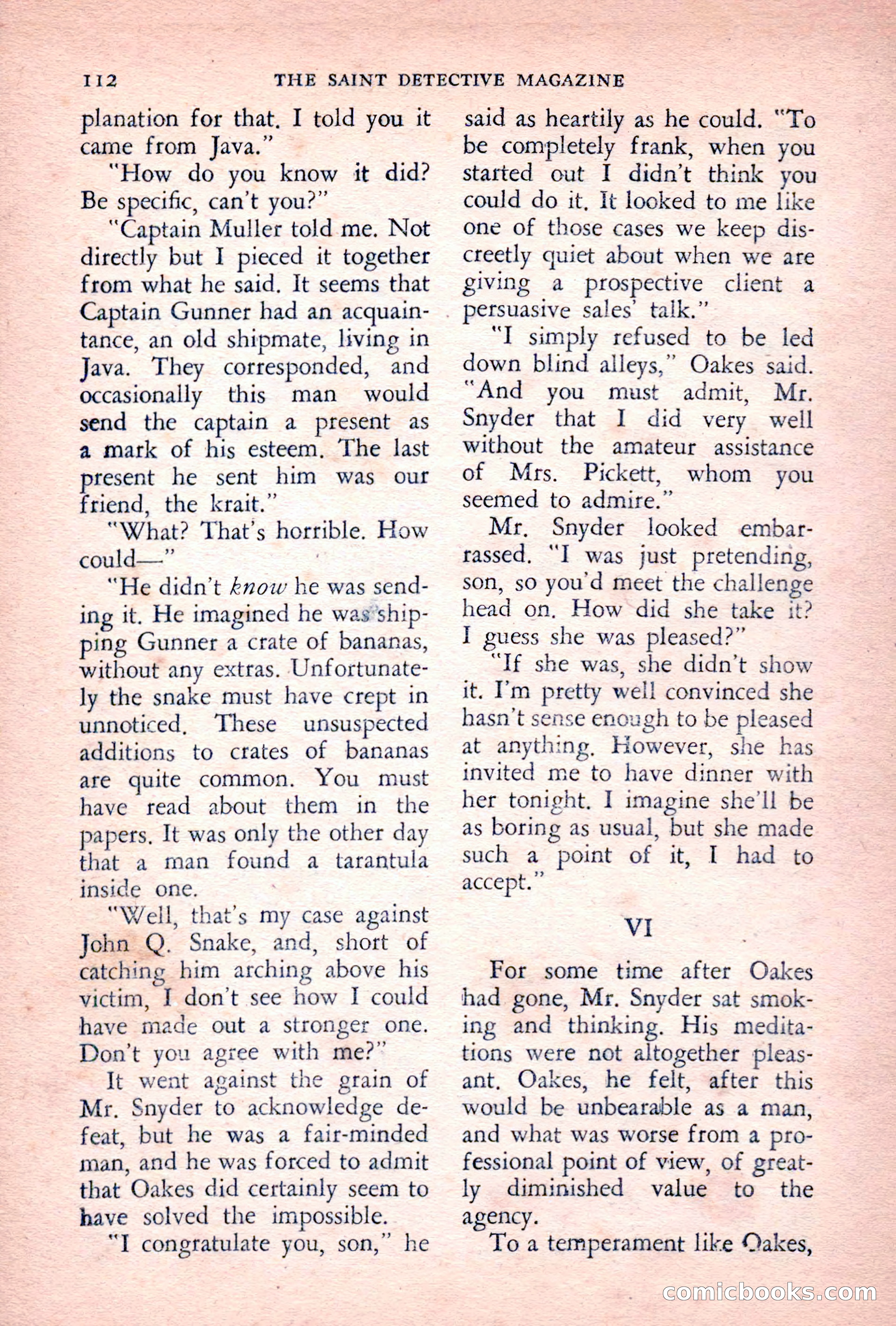 The Saint Detective Magazine, June 1955 — page 114 of 164