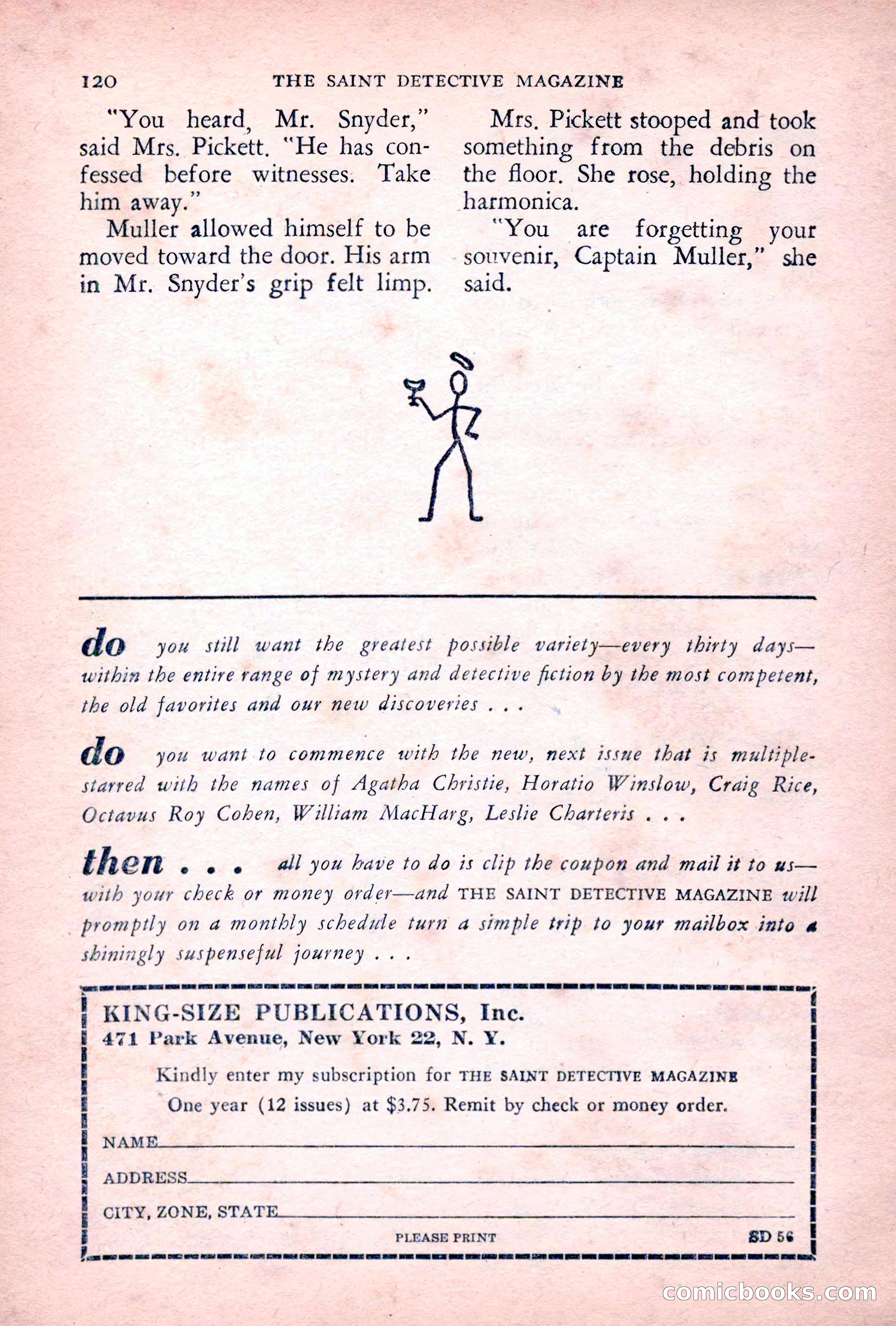 The Saint Detective Magazine, June 1955 — page 122 of 164