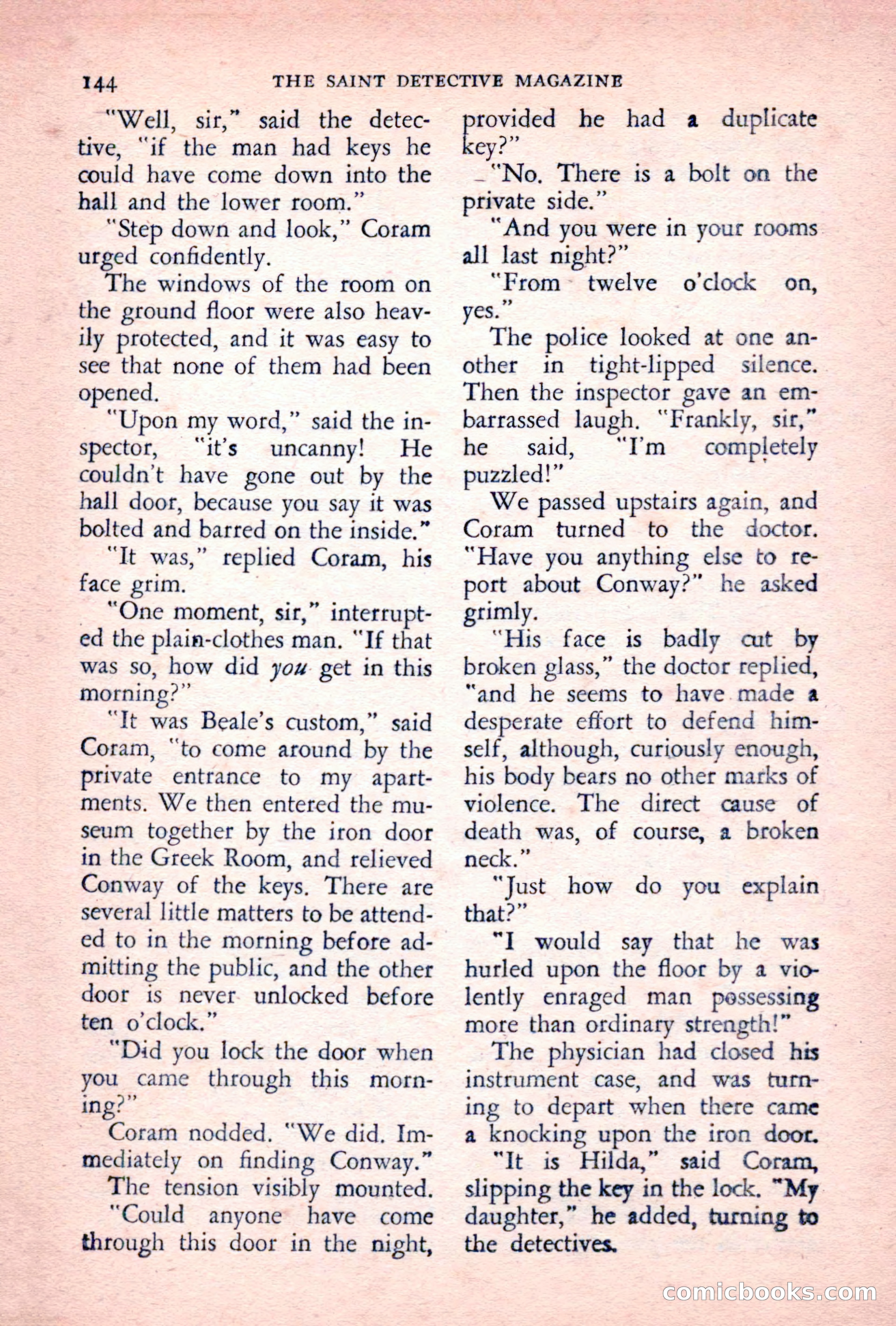 The Saint Detective Magazine, June 1955 — page 146 of 164