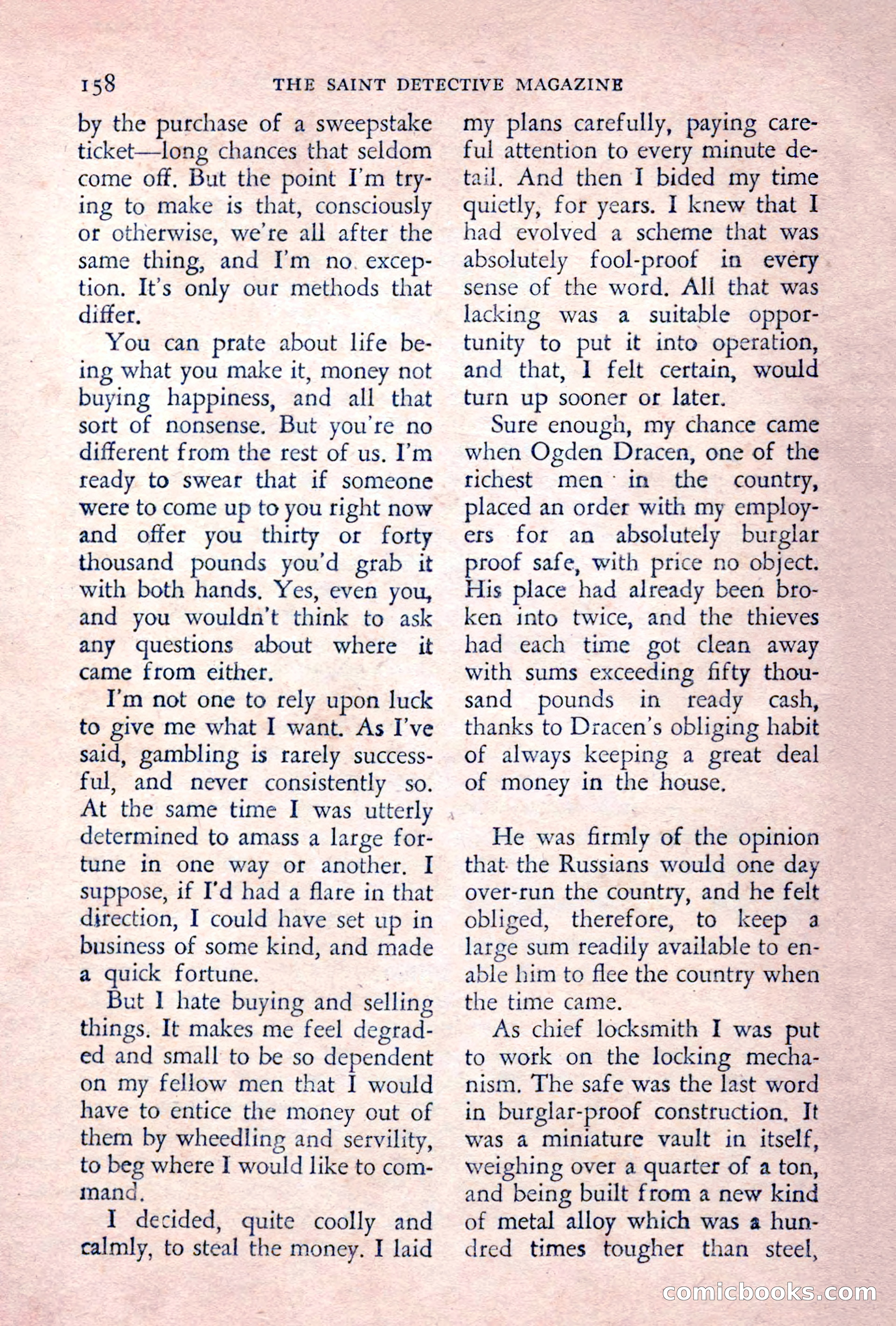 The Saint Detective Magazine, June 1955 — page 160 of 164