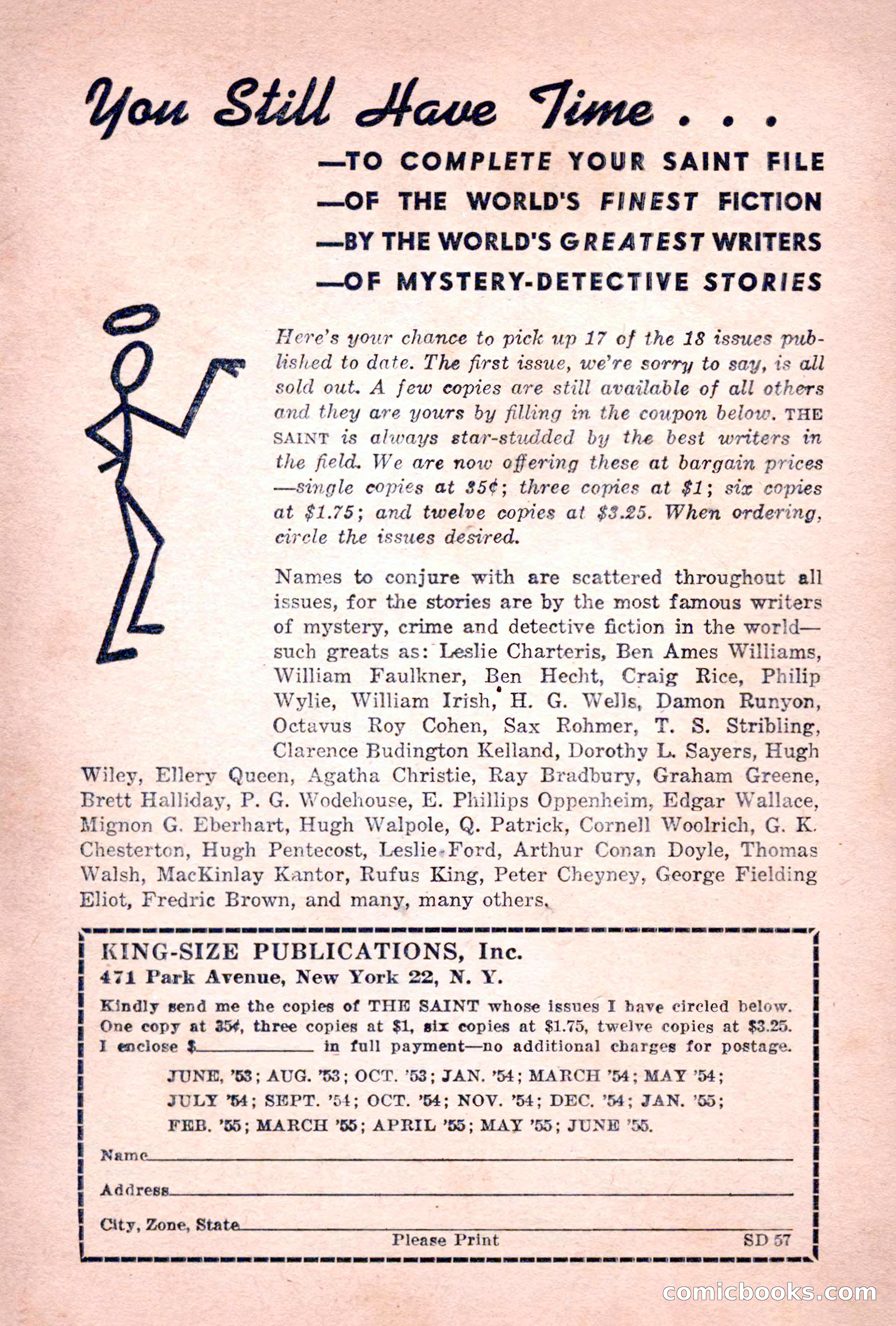 The Saint Detective Magazine, July 1955 — page 5 of 164