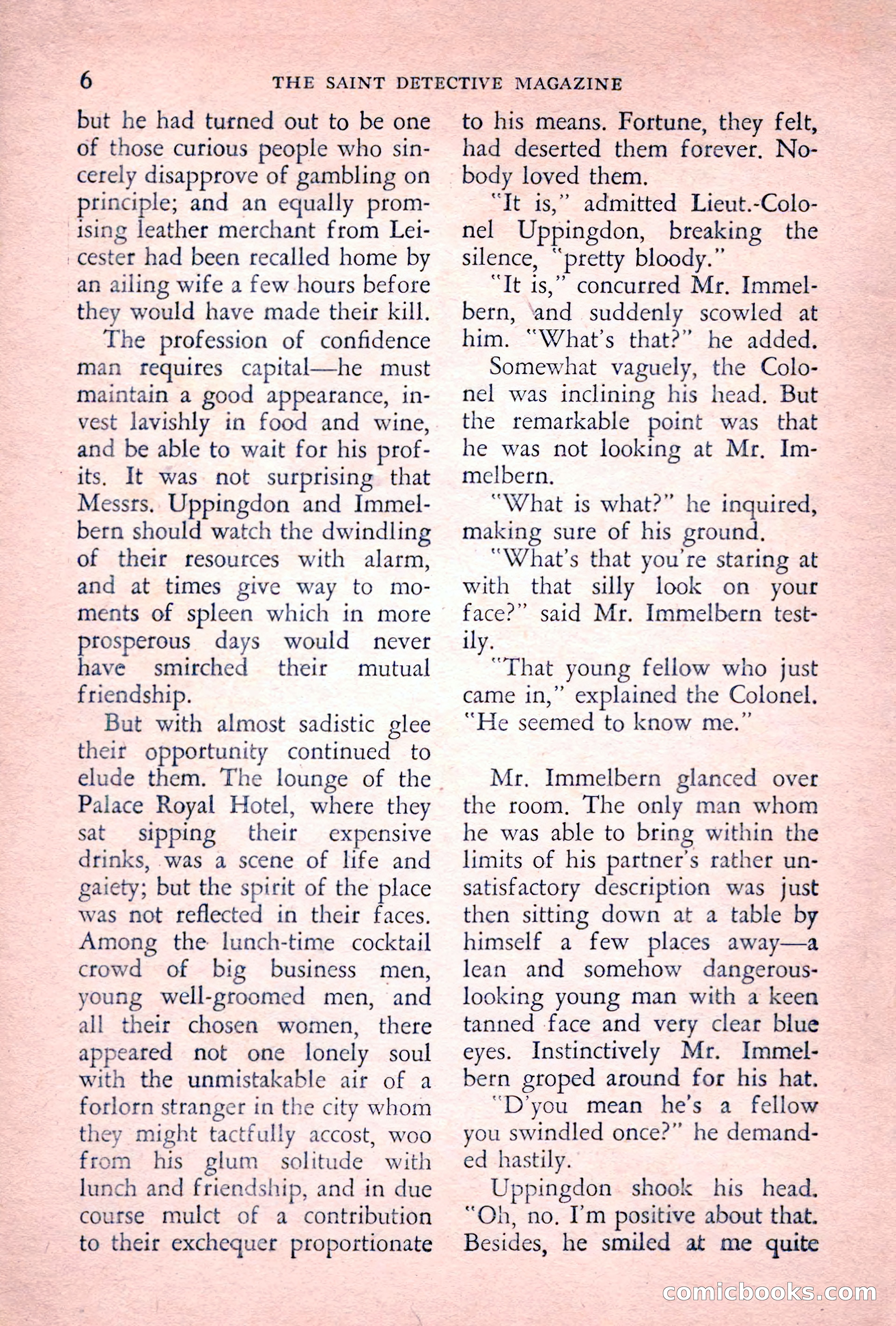 The Saint Detective Magazine, July 1955 — page 8 of 164