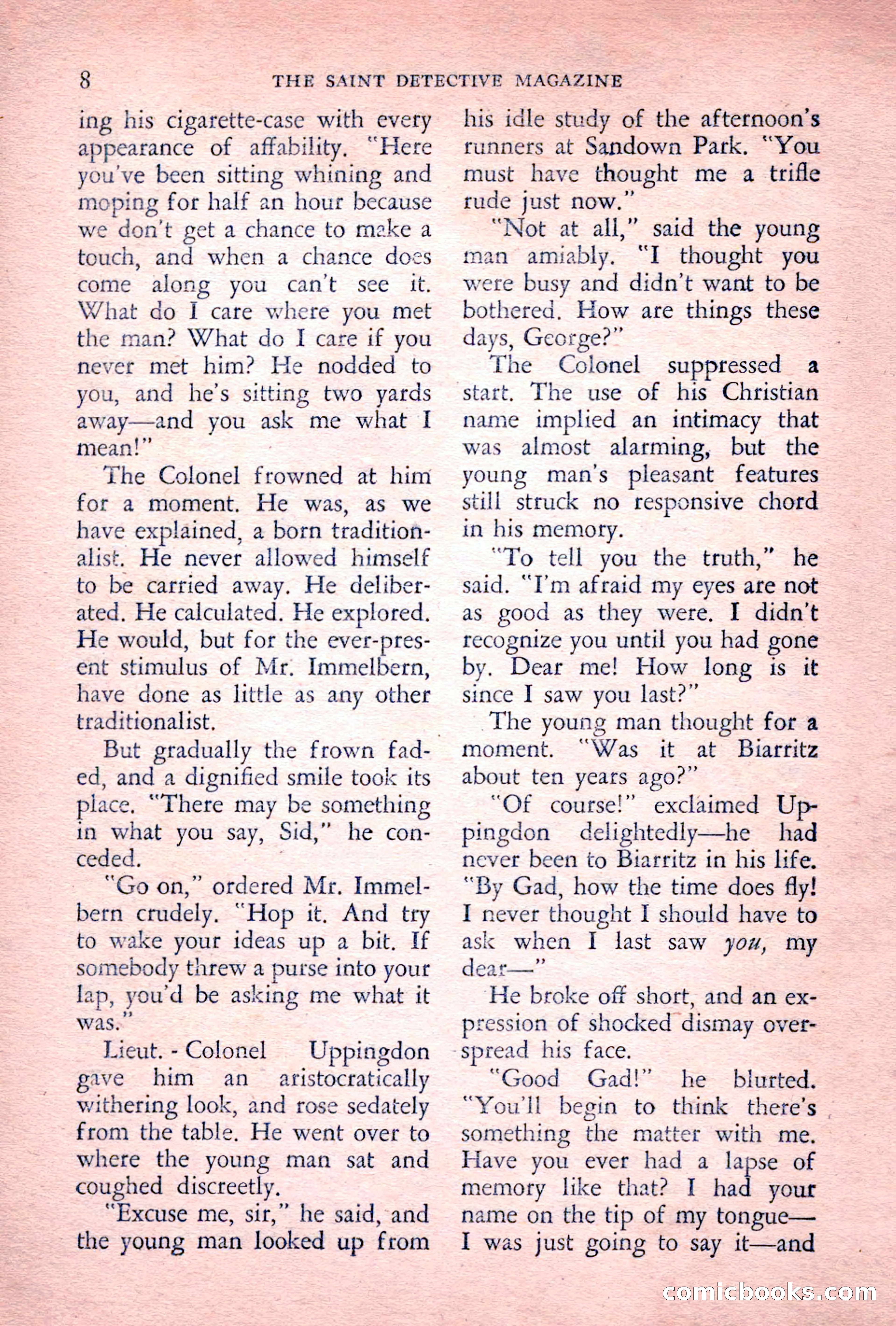 The Saint Detective Magazine, July 1955 — page 10 of 164
