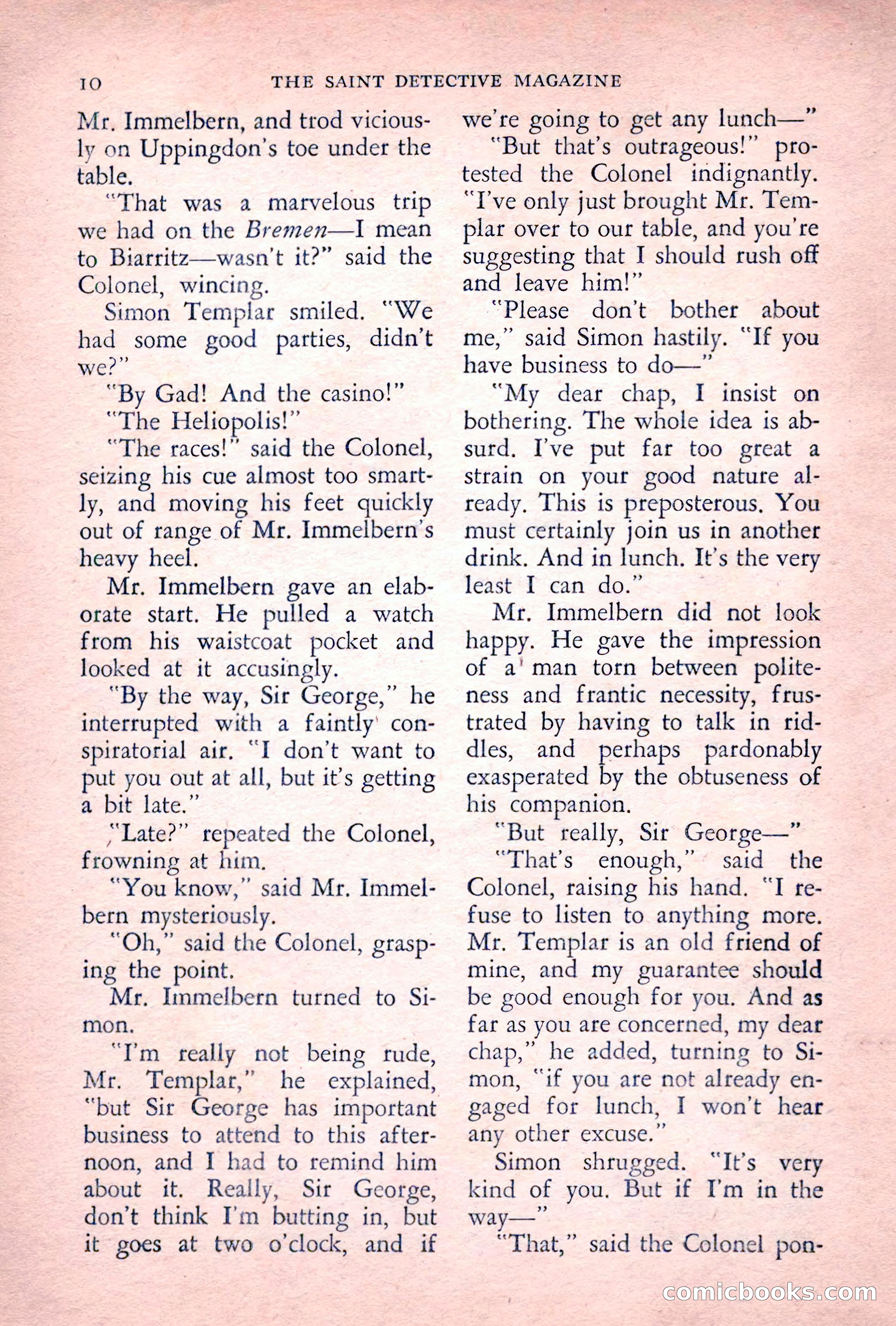 The Saint Detective Magazine, July 1955 — page 12 of 164