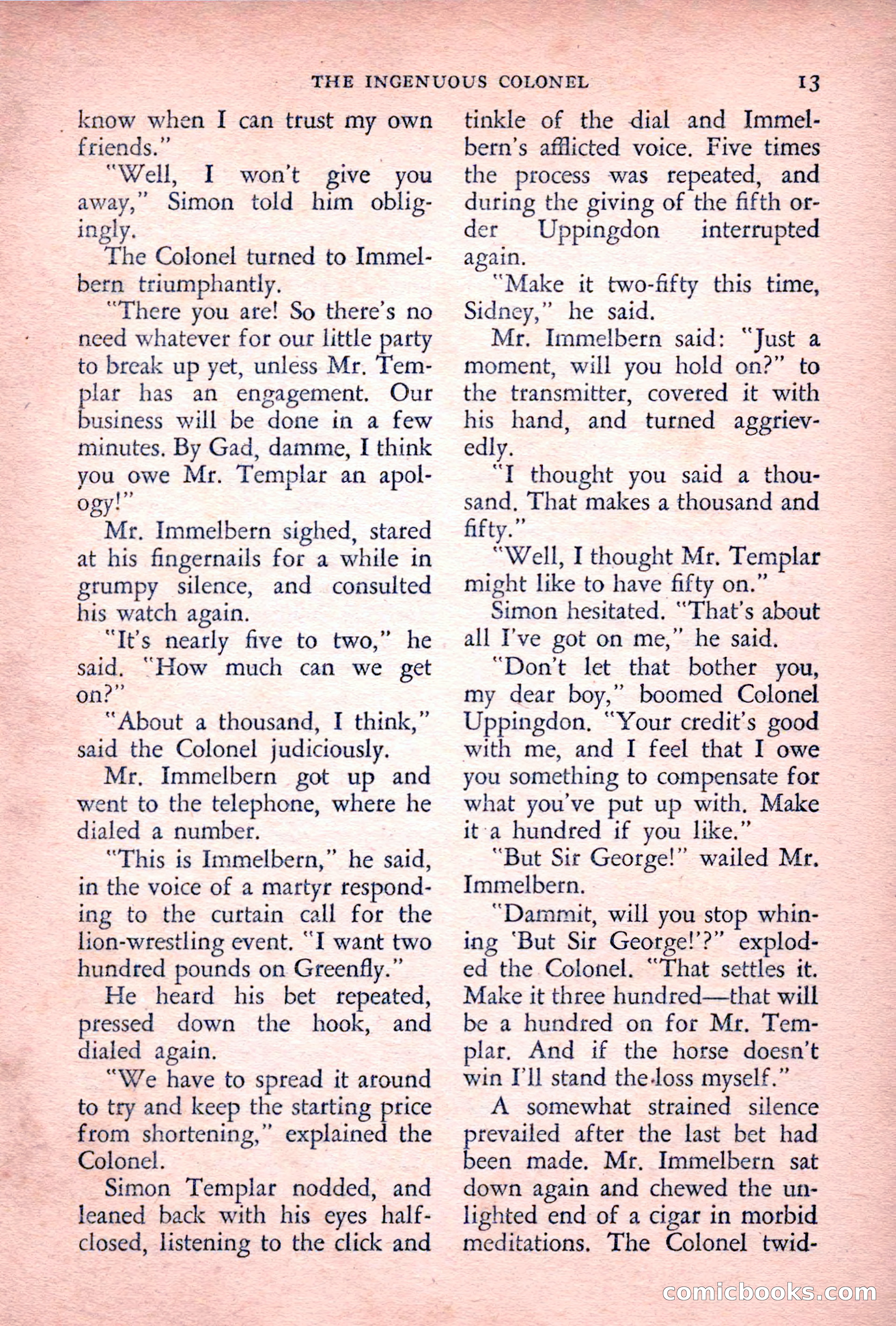 The Saint Detective Magazine, July 1955 — page 15 of 164