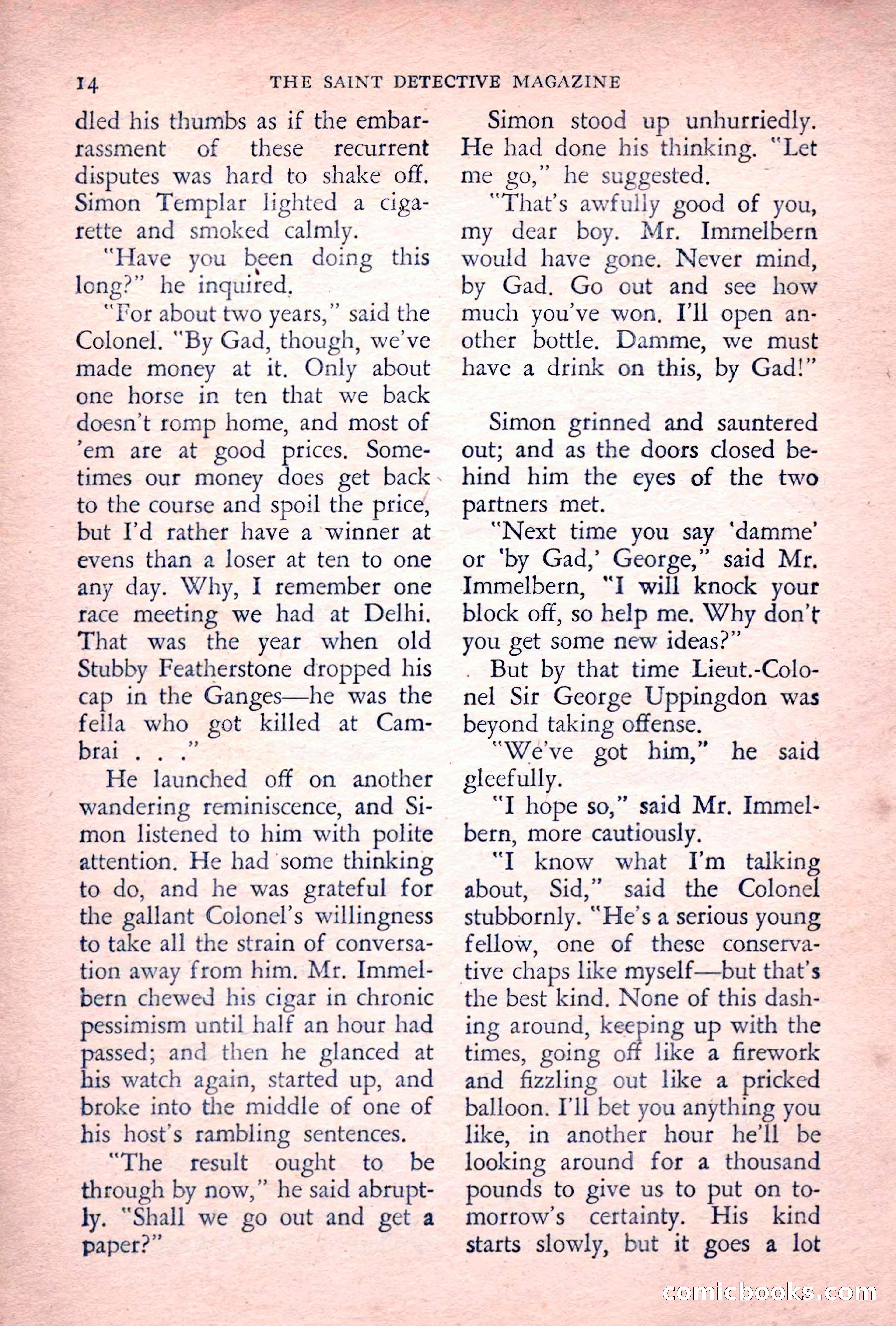 The Saint Detective Magazine, July 1955 — page 16 of 164
