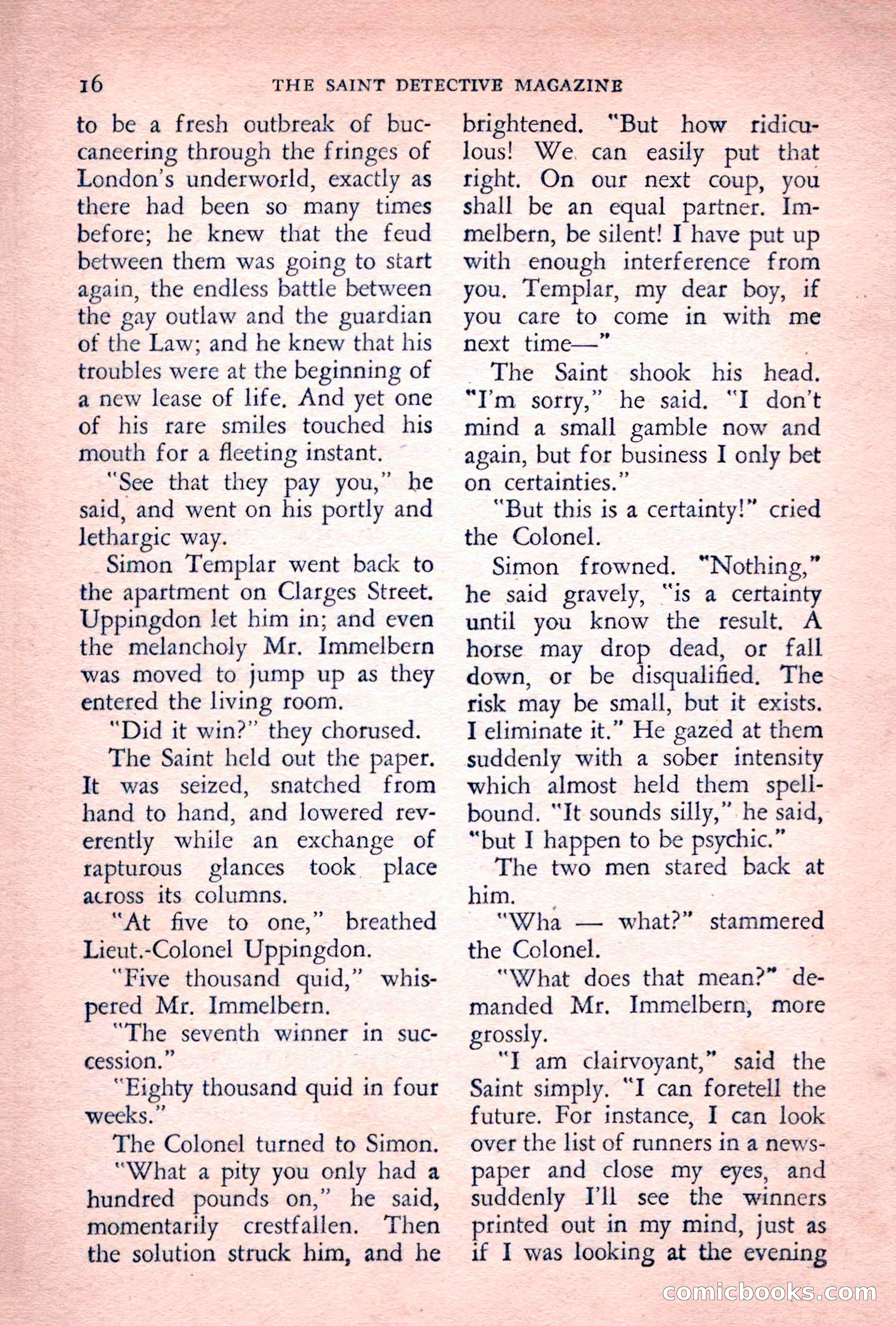 The Saint Detective Magazine, July 1955 — page 18 of 164