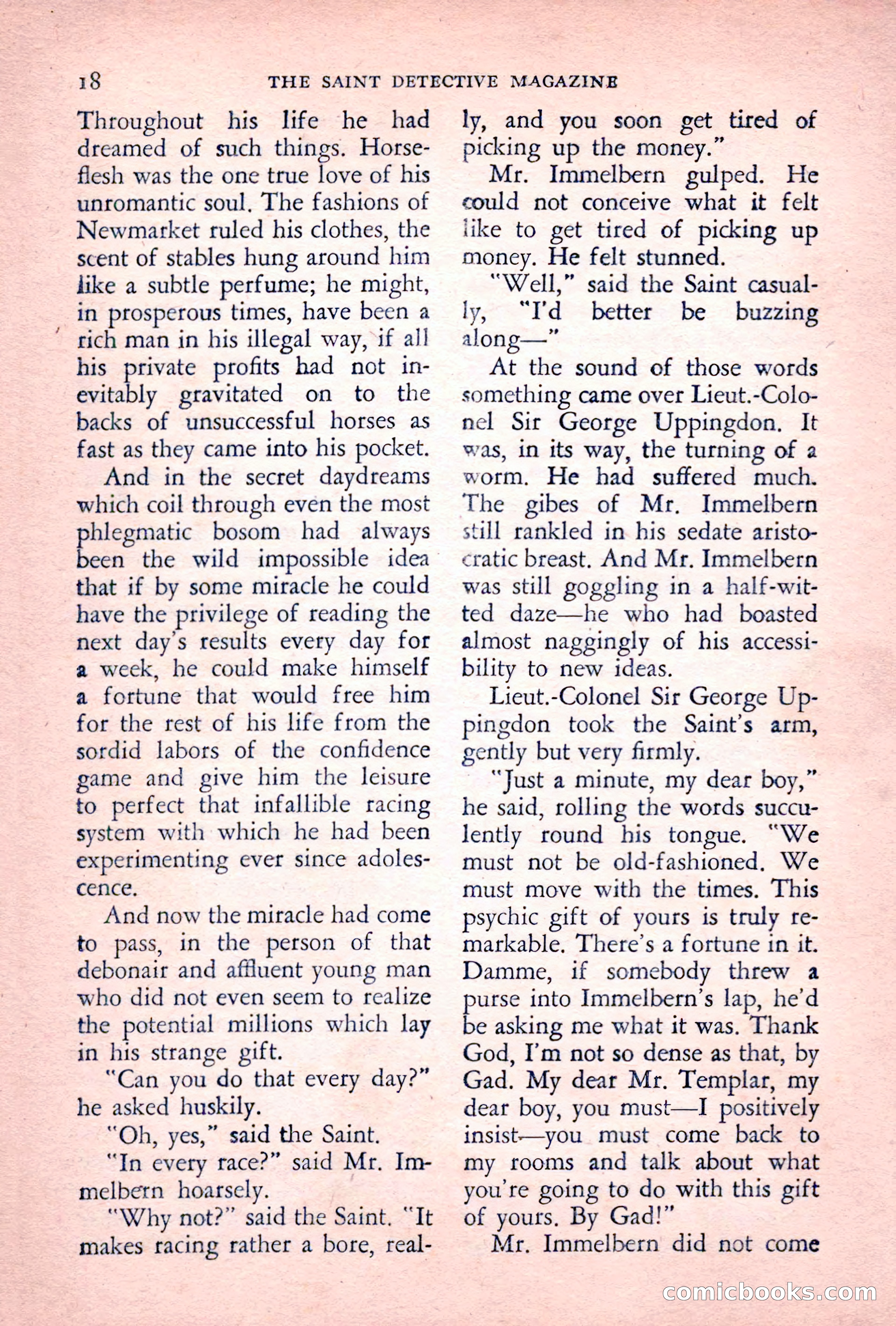 The Saint Detective Magazine, July 1955 — page 20 of 164