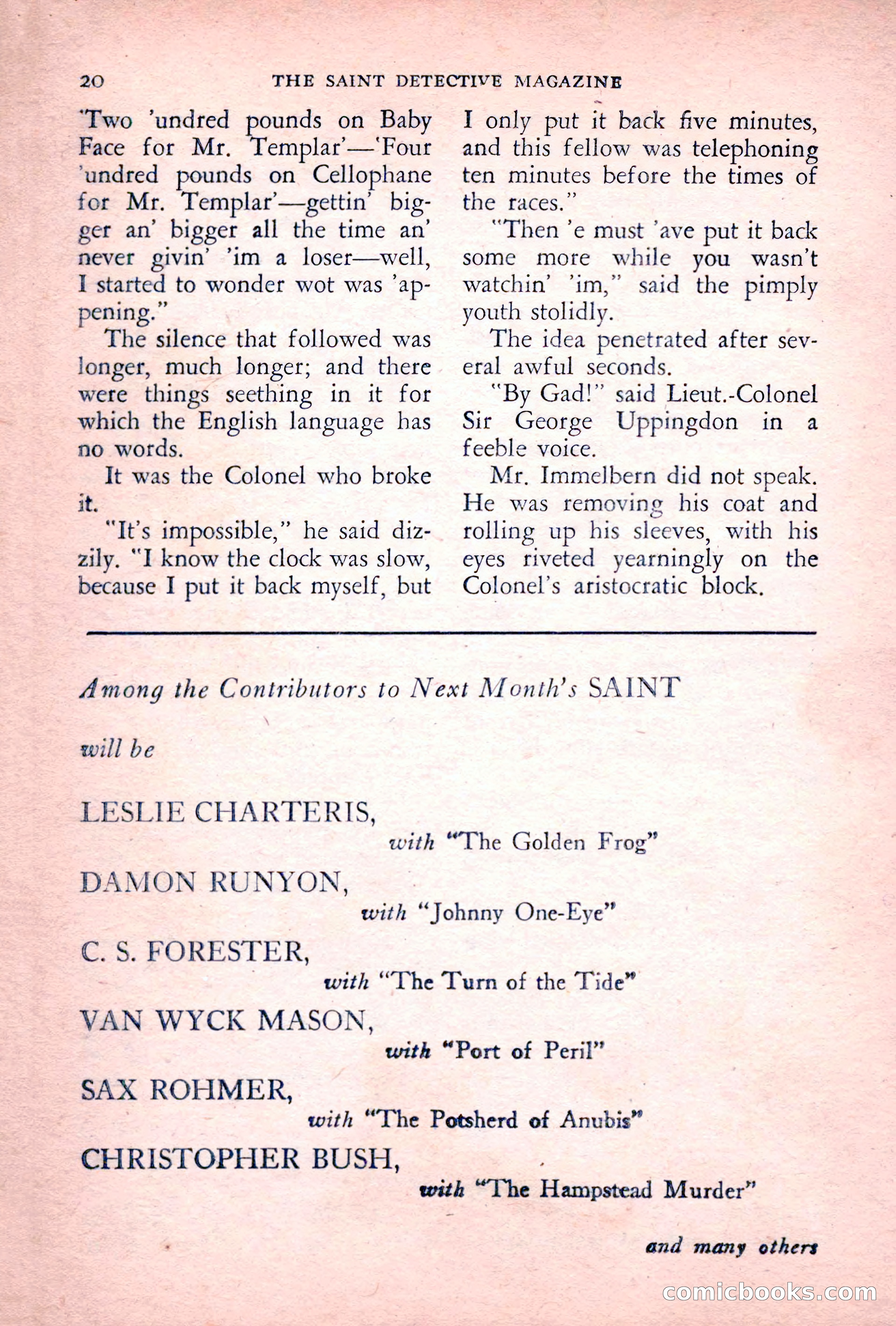 The Saint Detective Magazine, July 1955 — page 22 of 164