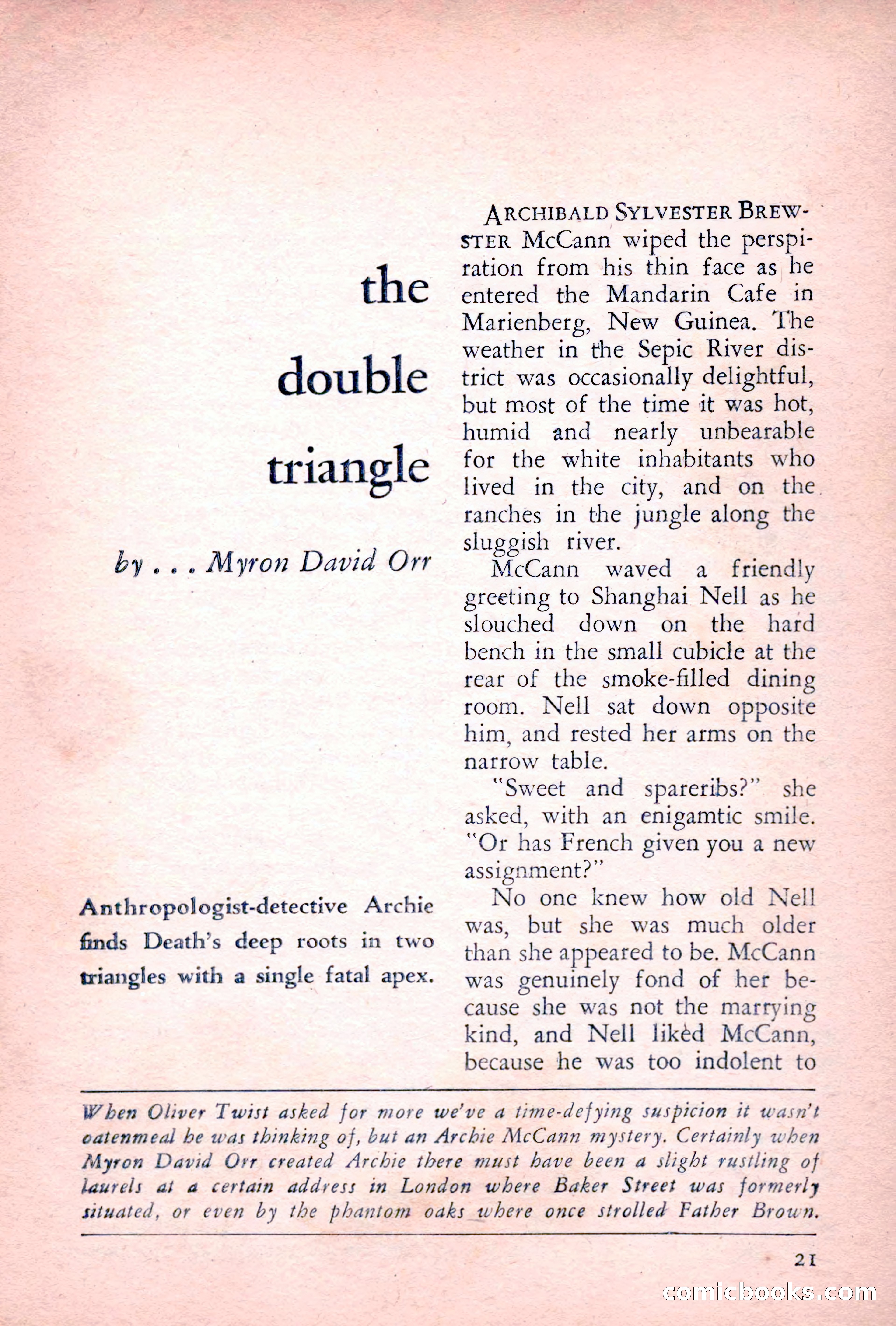The Saint Detective Magazine, July 1955 — page 23 of 164
