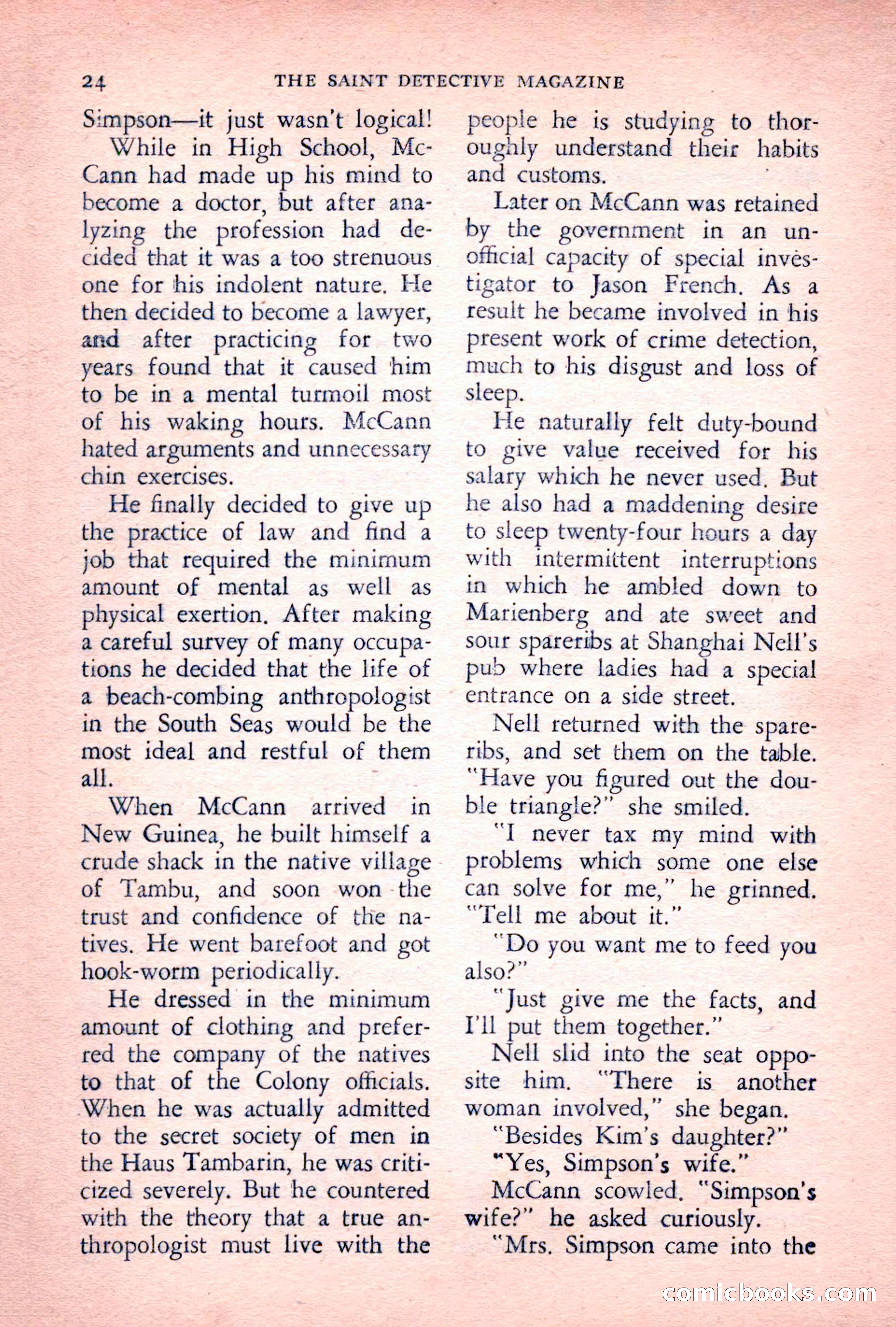 The Saint Detective Magazine, July 1955 — page 26 of 164