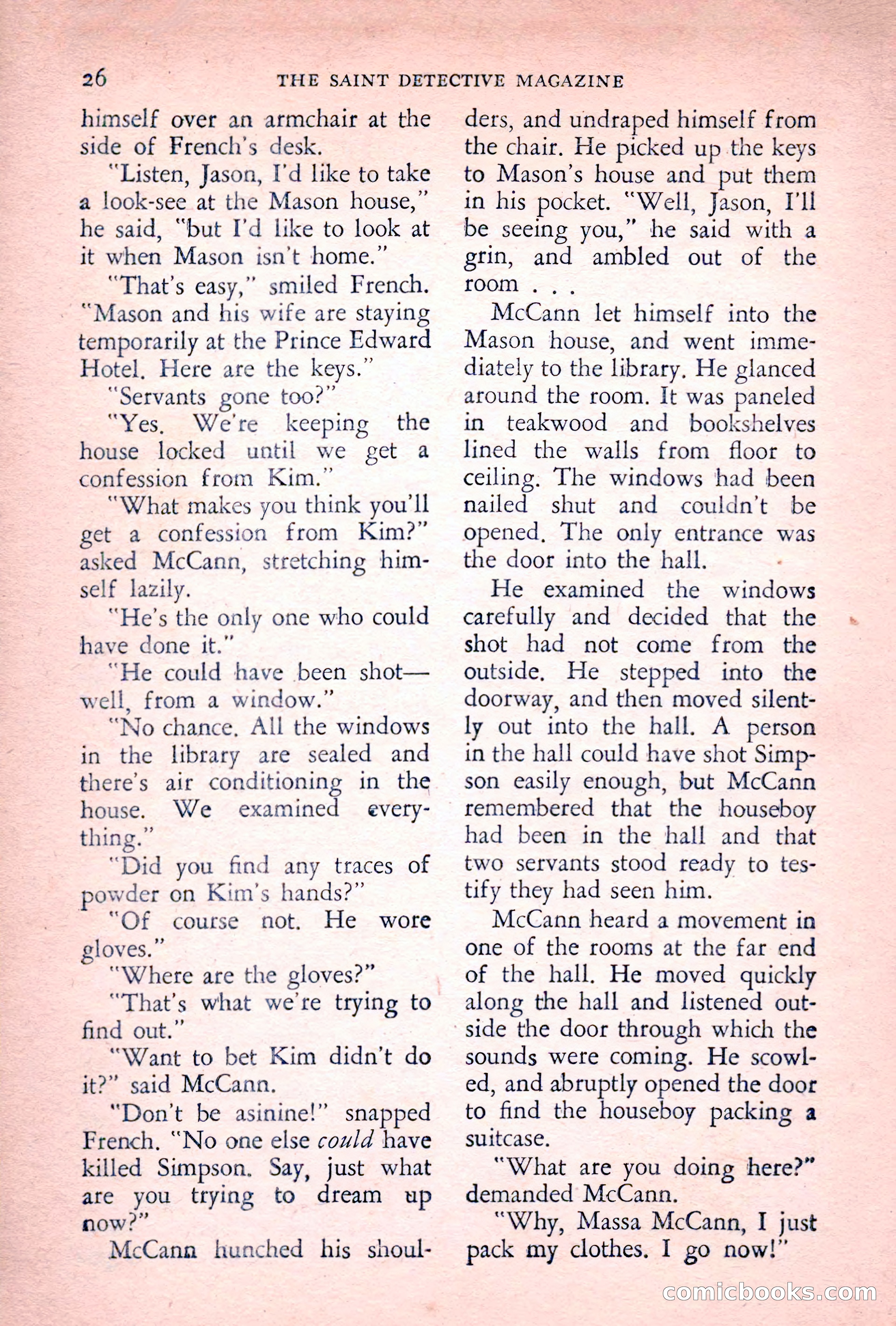 The Saint Detective Magazine, July 1955 — page 28 of 164