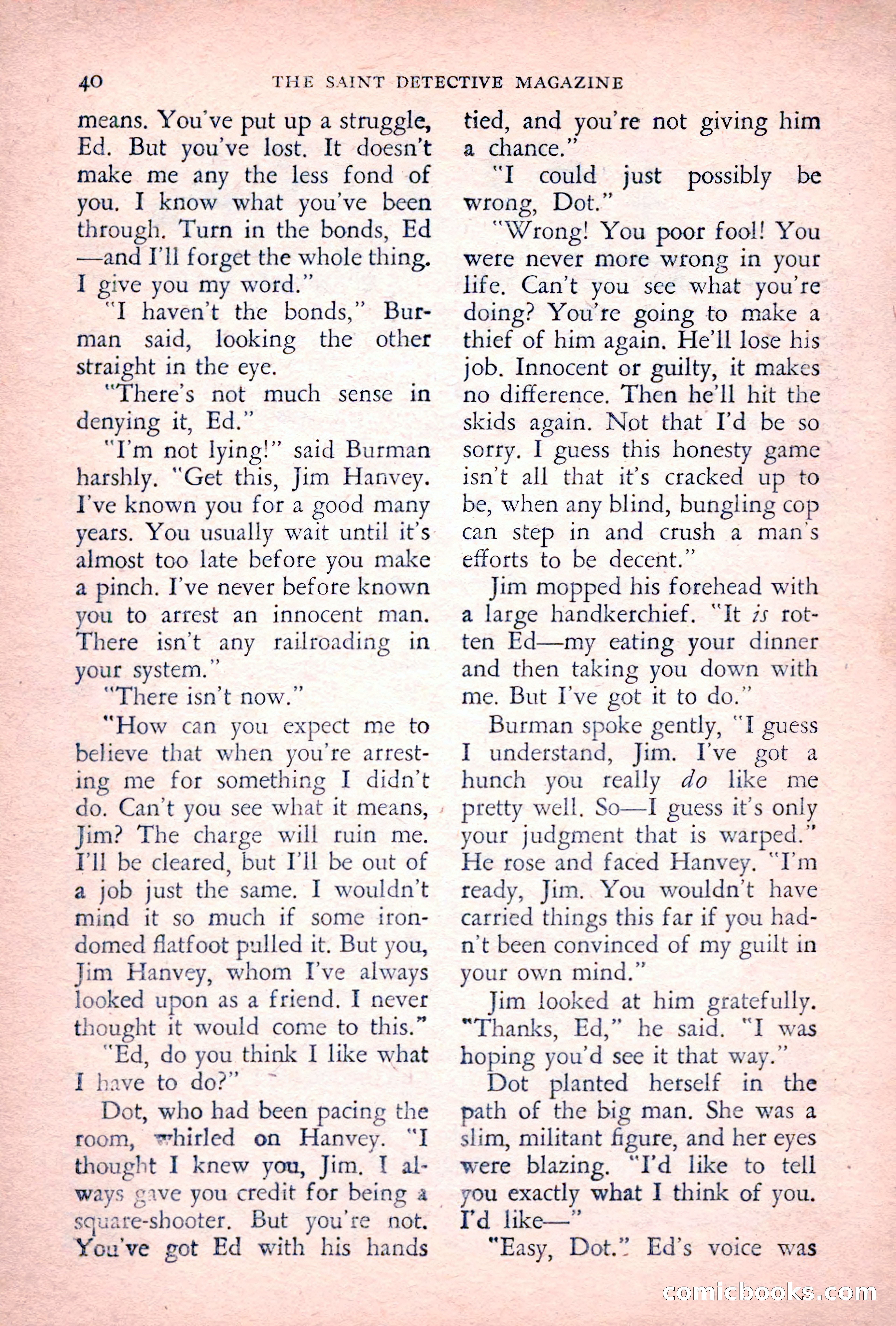 The Saint Detective Magazine, July 1955 — page 42 of 164
