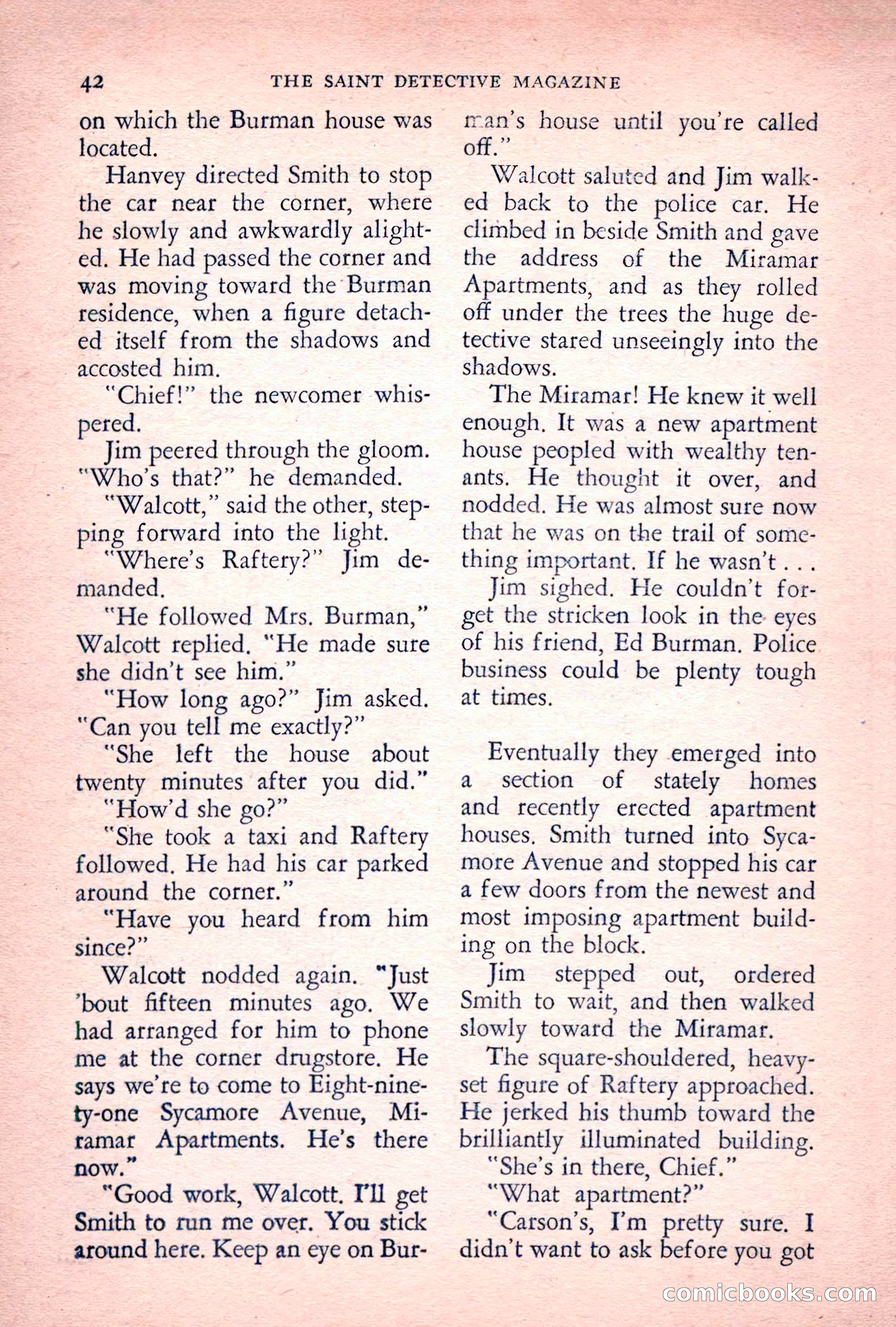 The Saint Detective Magazine, July 1955 — page 44 of 164