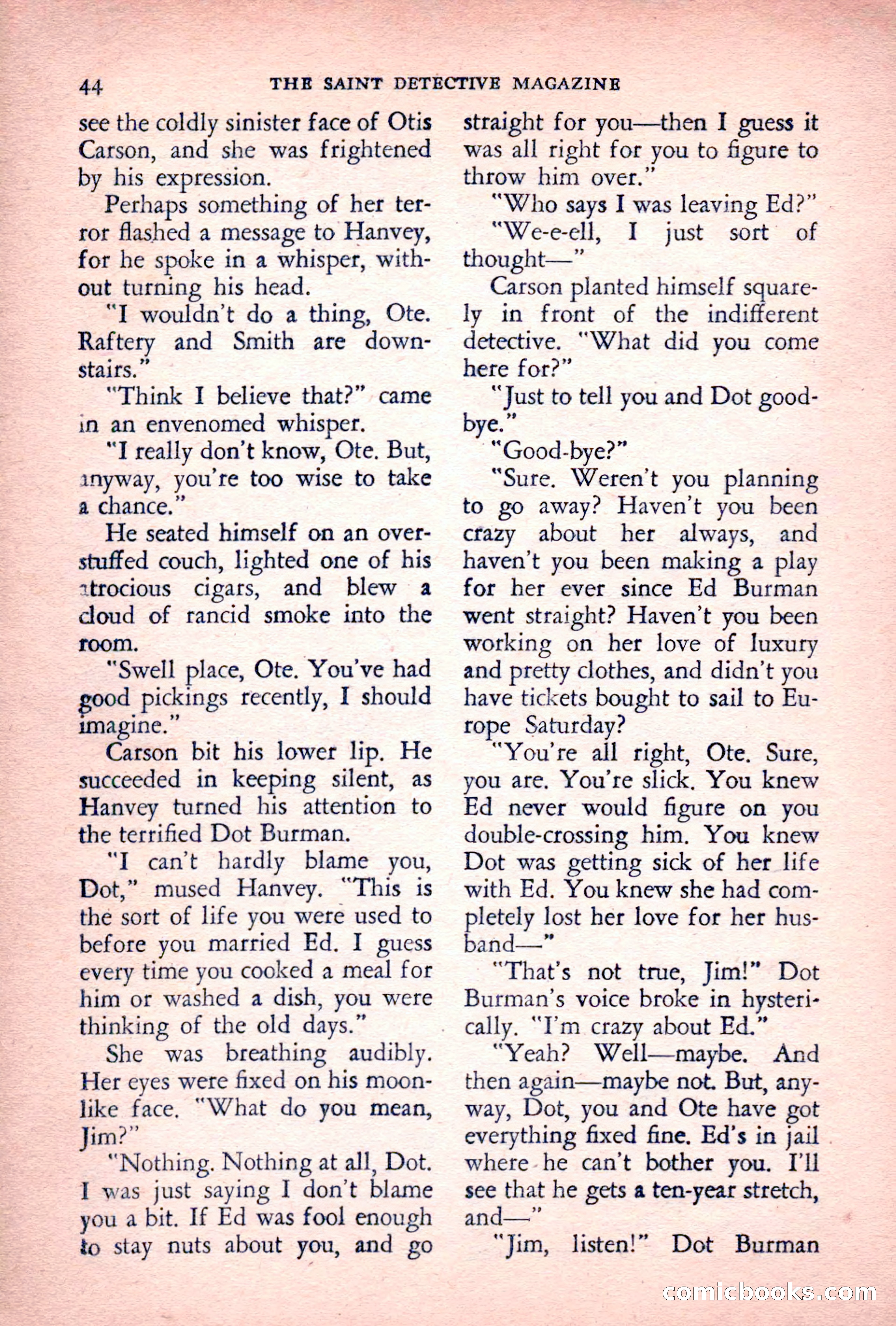 The Saint Detective Magazine, July 1955 — page 46 of 164