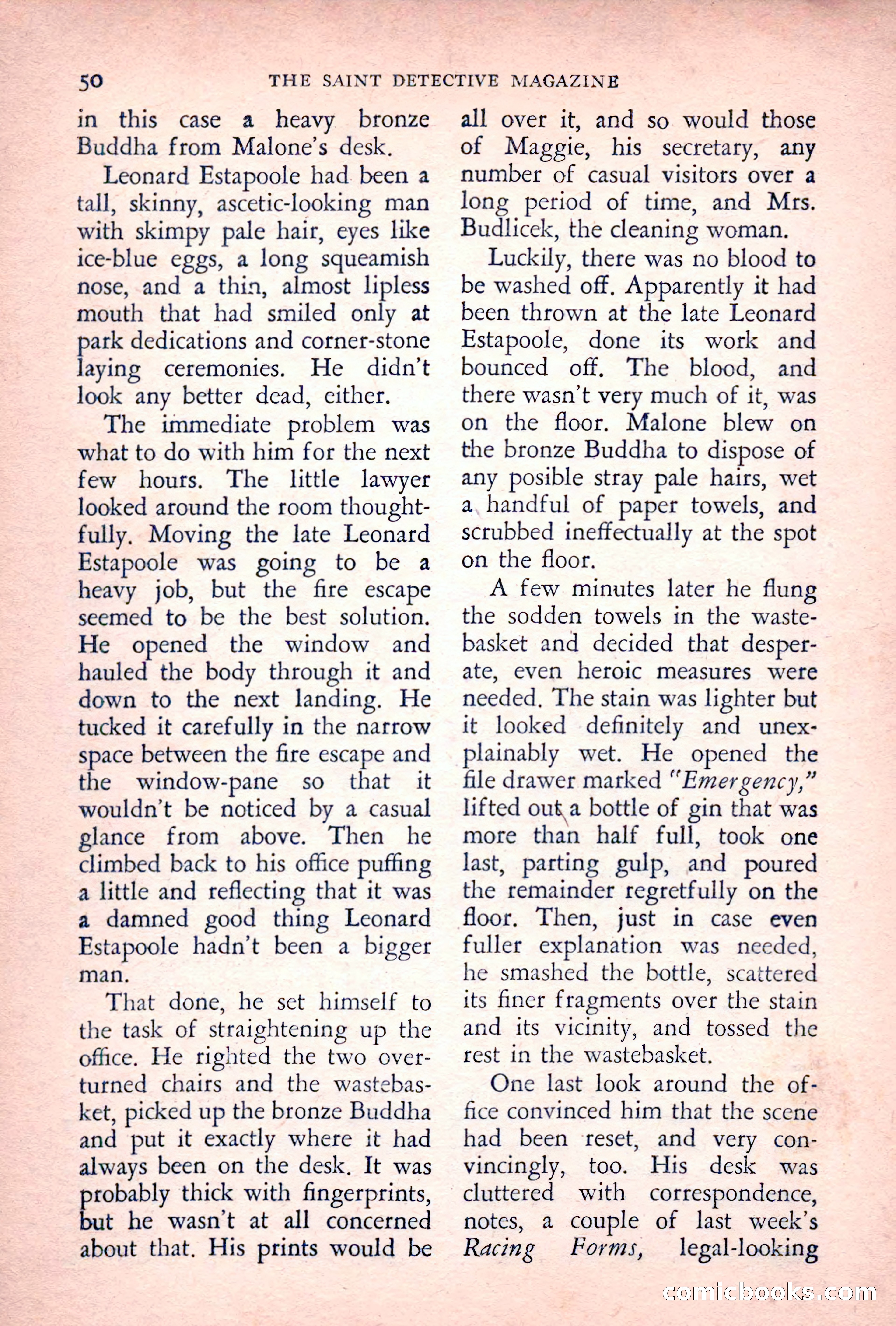 The Saint Detective Magazine, July 1955 — page 52 of 164