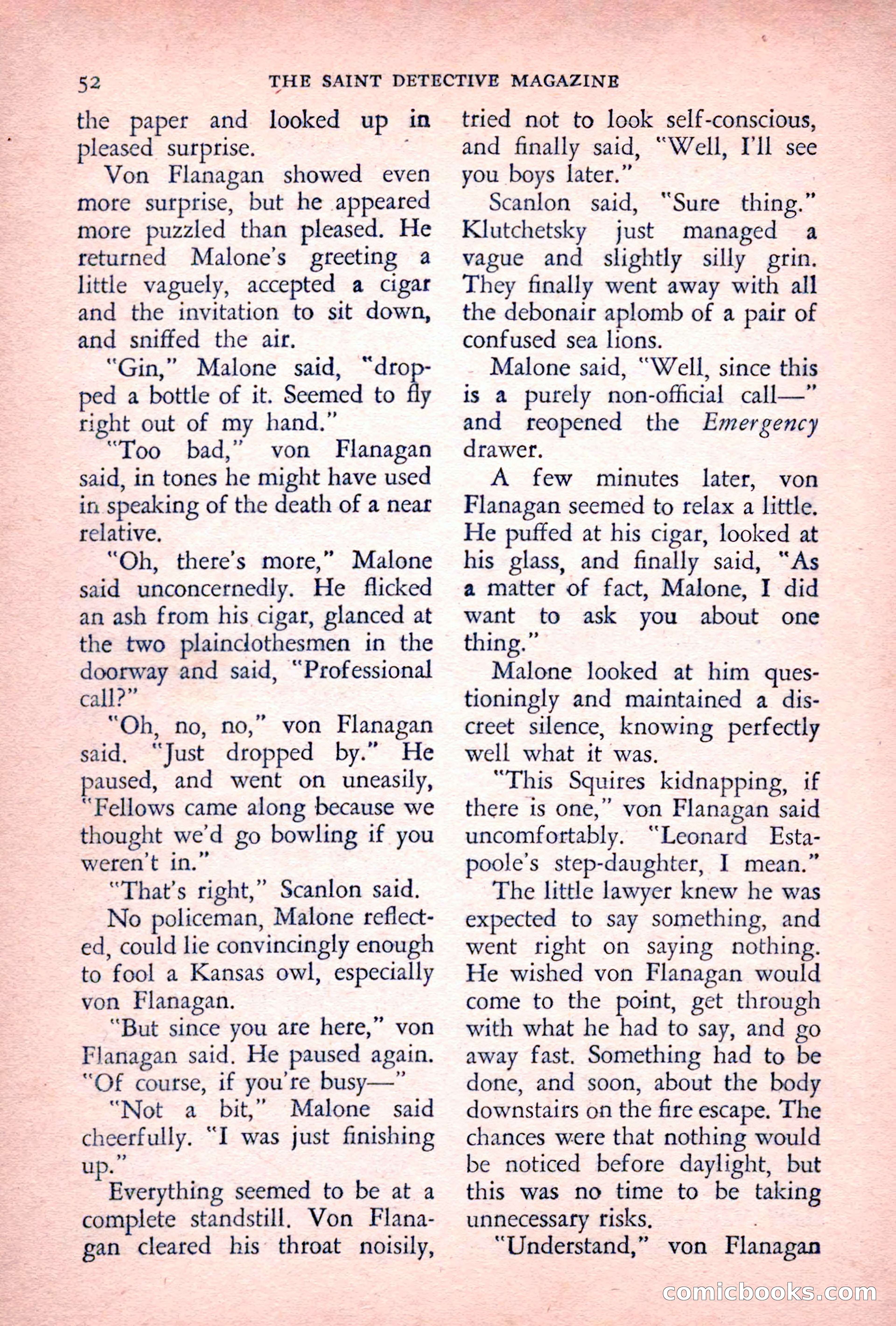 The Saint Detective Magazine, July 1955 — page 54 of 164