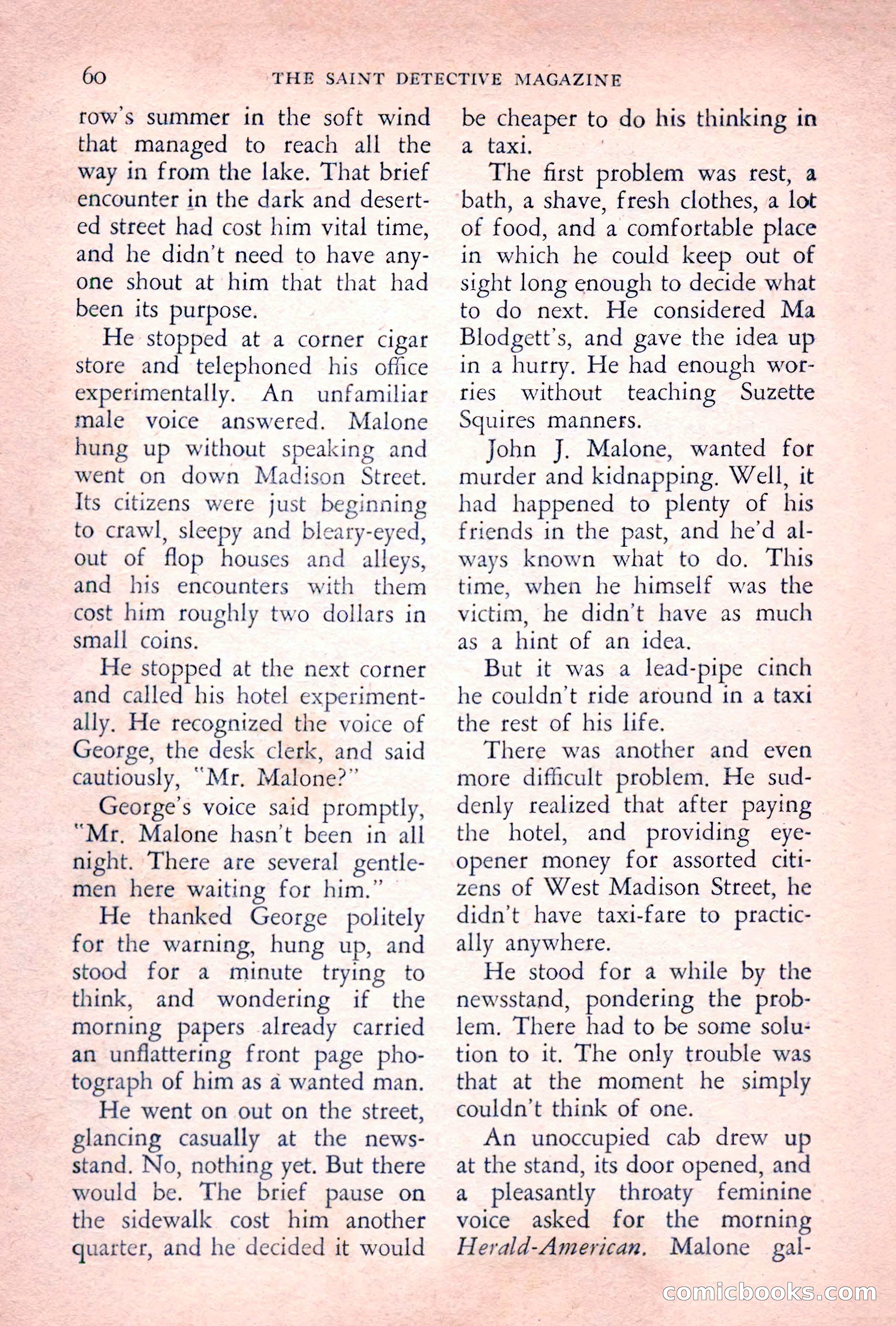 The Saint Detective Magazine, July 1955 — page 62 of 164