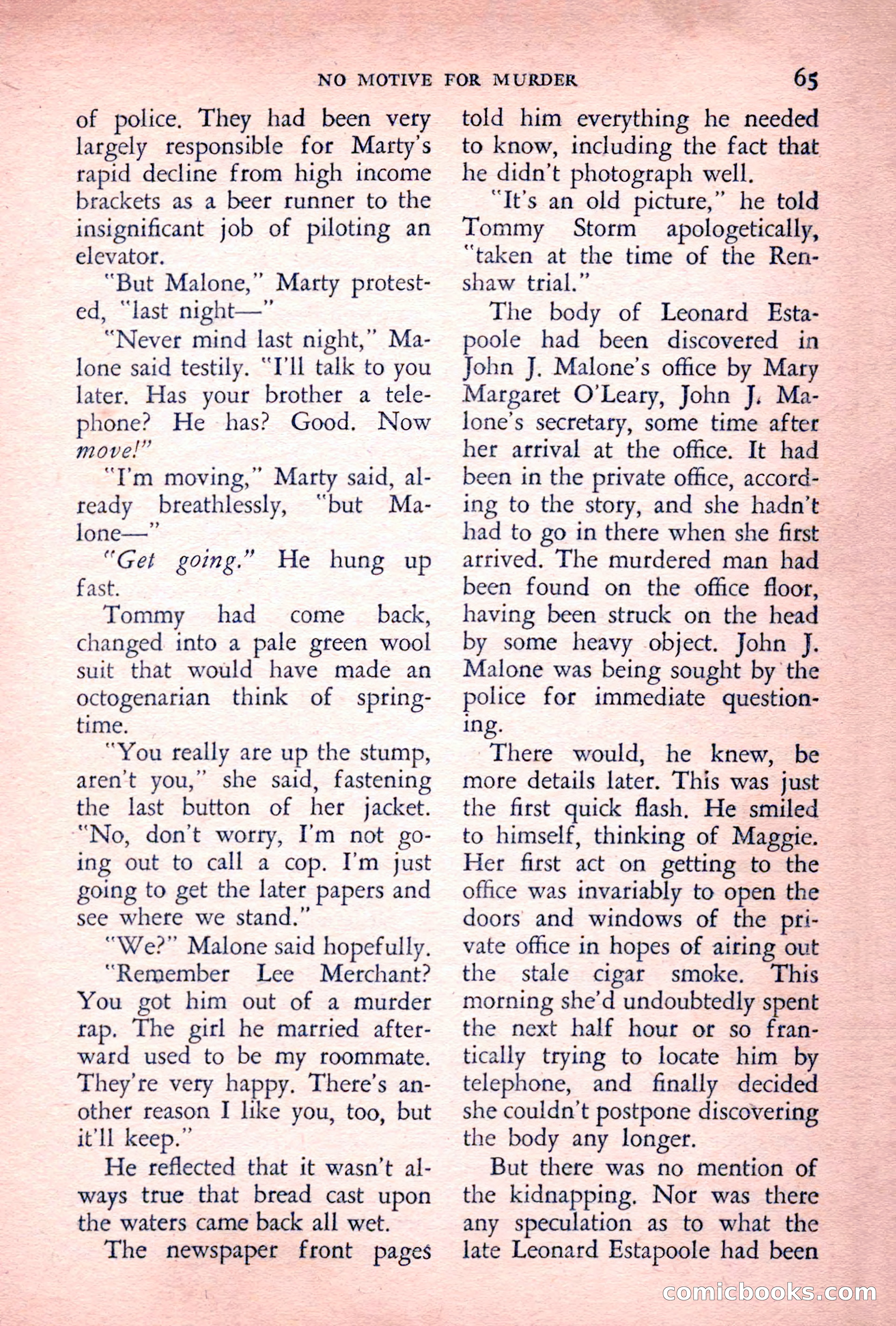 The Saint Detective Magazine, July 1955 — page 67 of 164