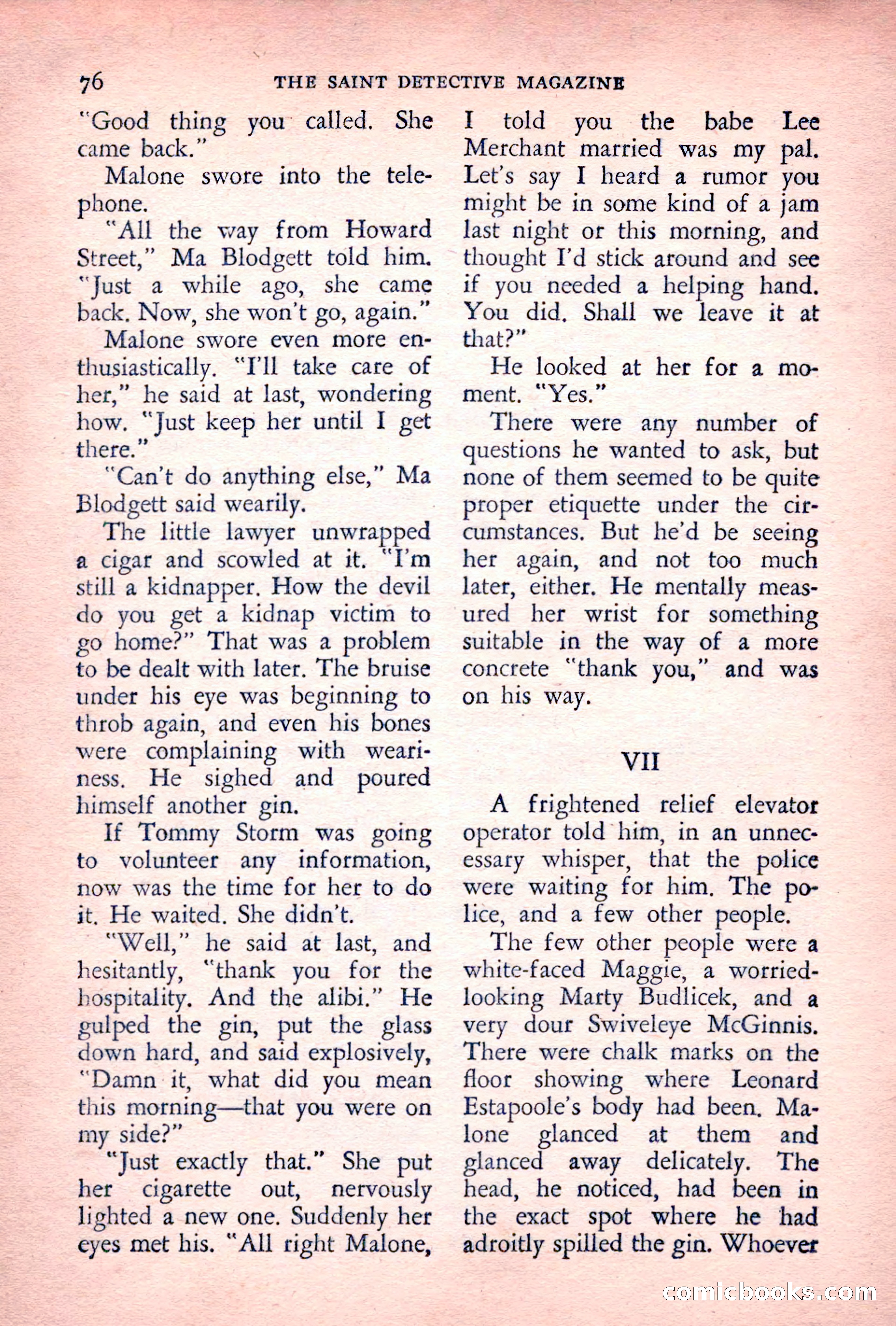 The Saint Detective Magazine, July 1955 — page 78 of 164