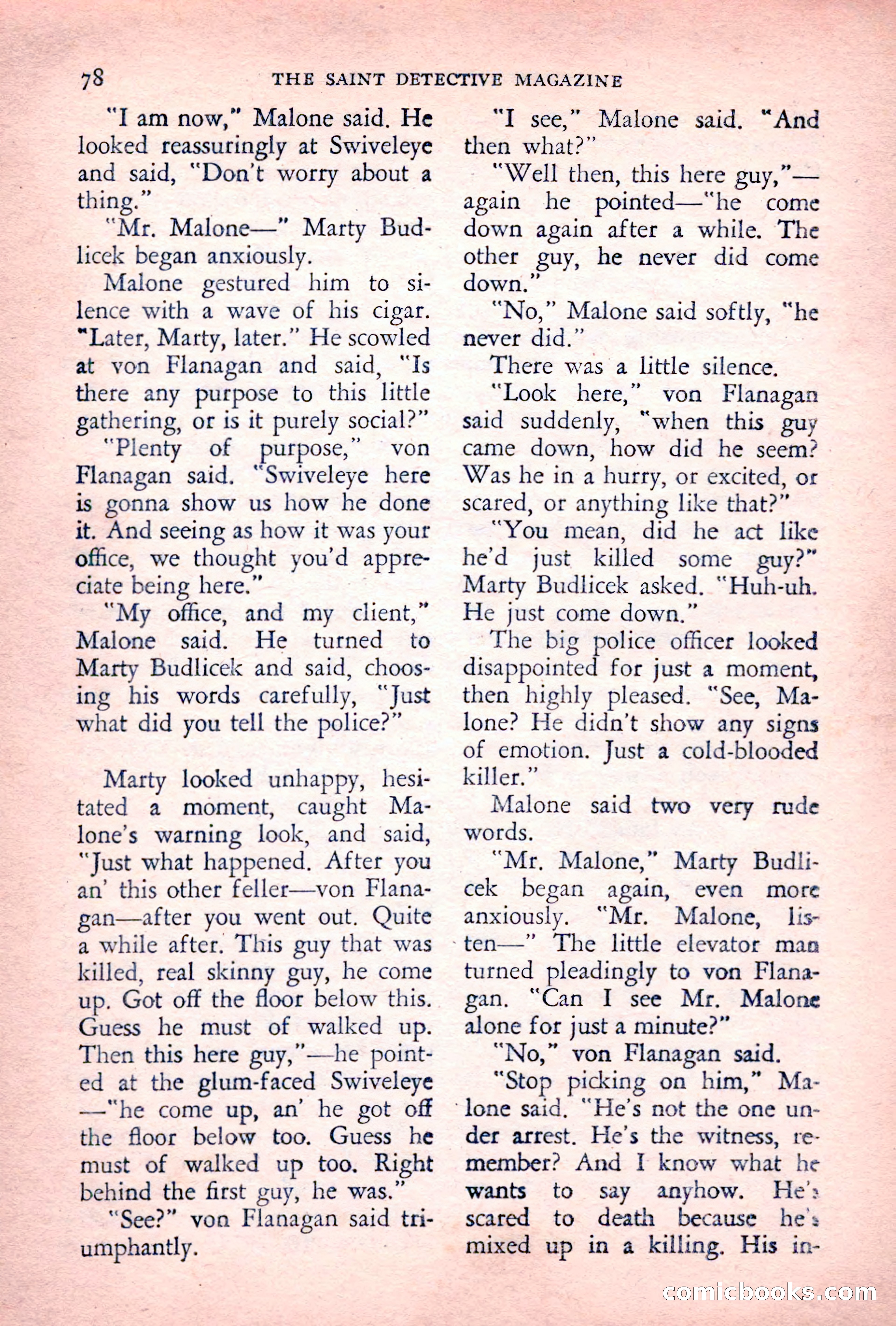 The Saint Detective Magazine, July 1955 — page 80 of 164