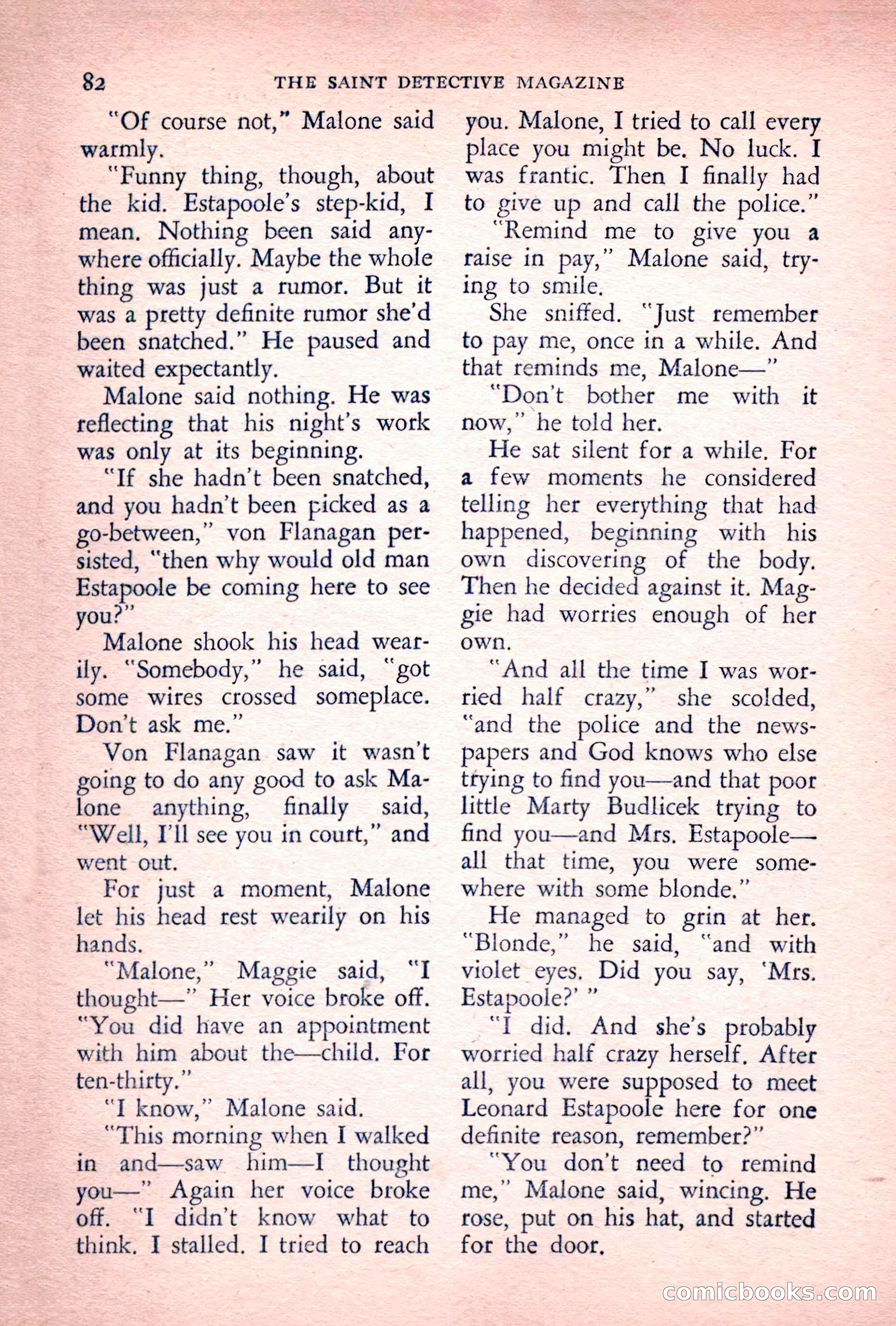The Saint Detective Magazine, July 1955 — page 84 of 164