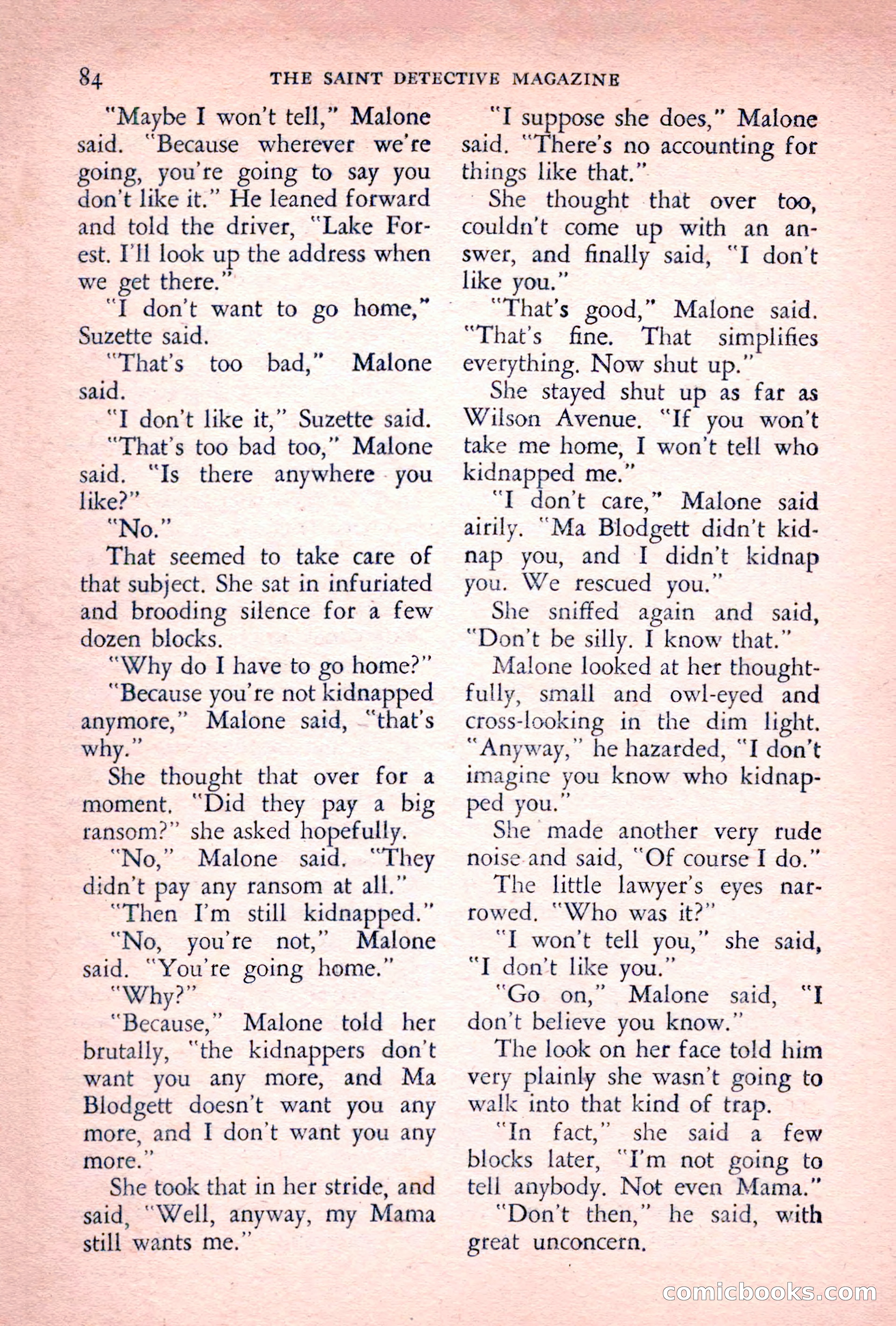 The Saint Detective Magazine, July 1955 — page 86 of 164