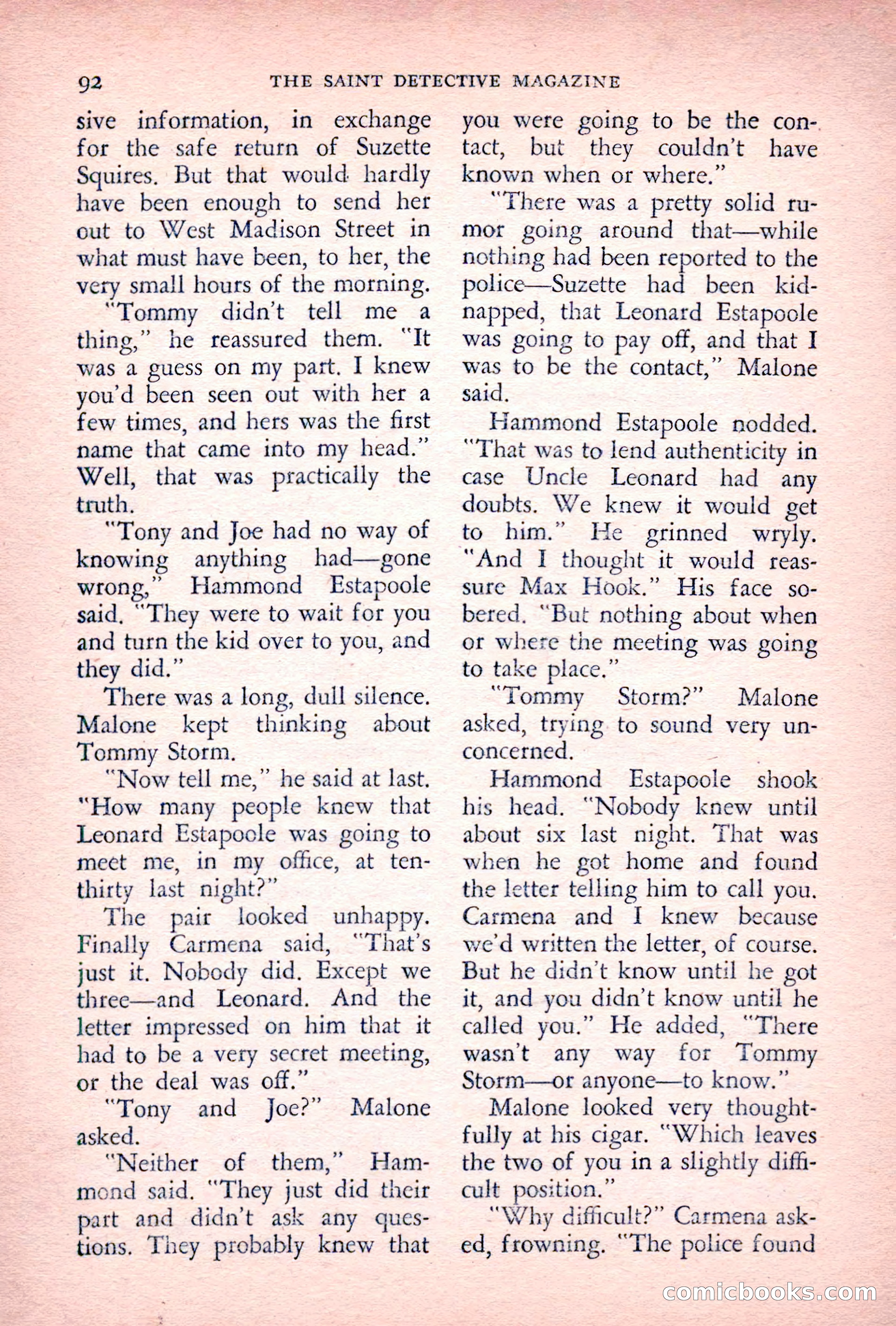The Saint Detective Magazine, July 1955 — page 94 of 164