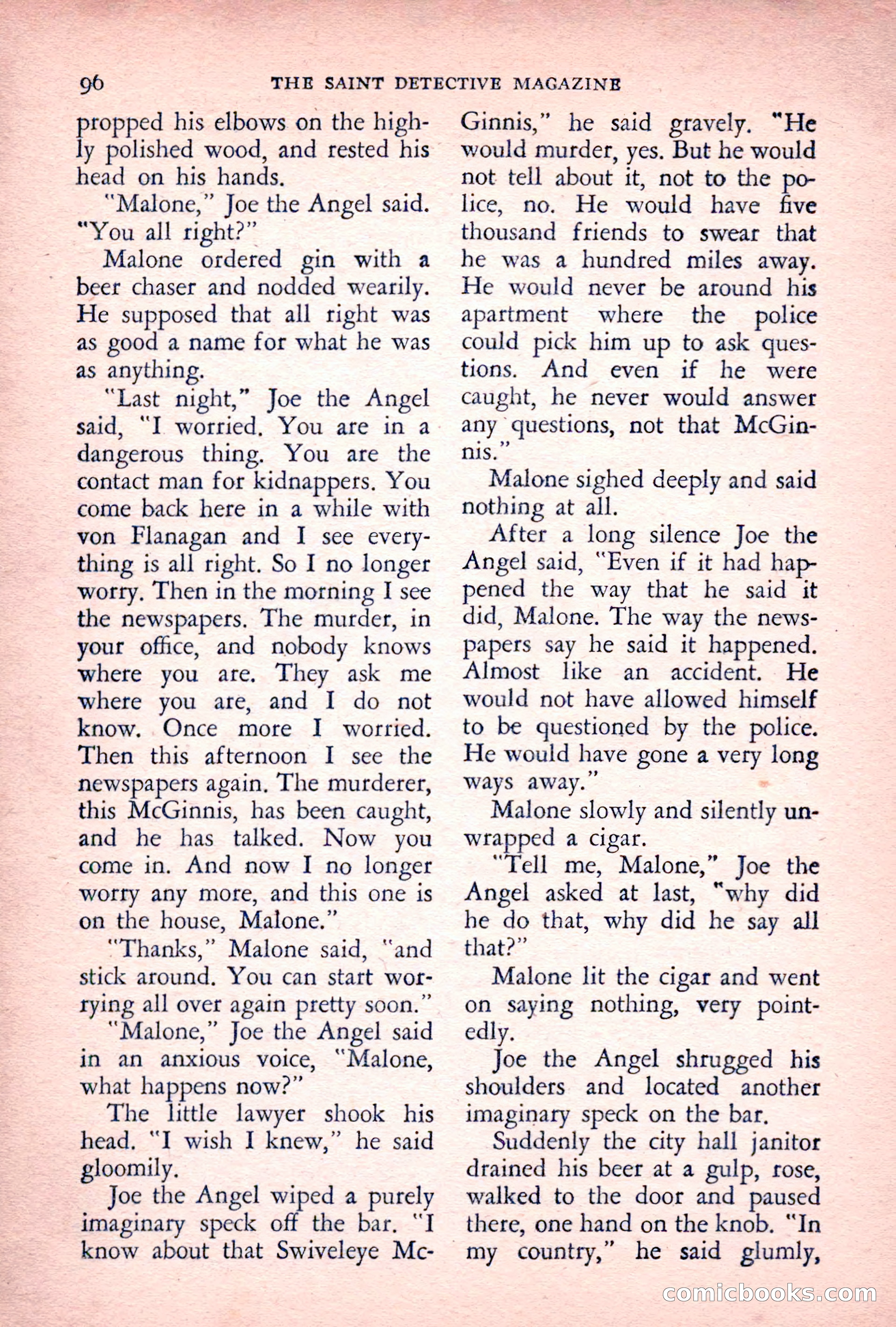 The Saint Detective Magazine, July 1955 — page 98 of 164