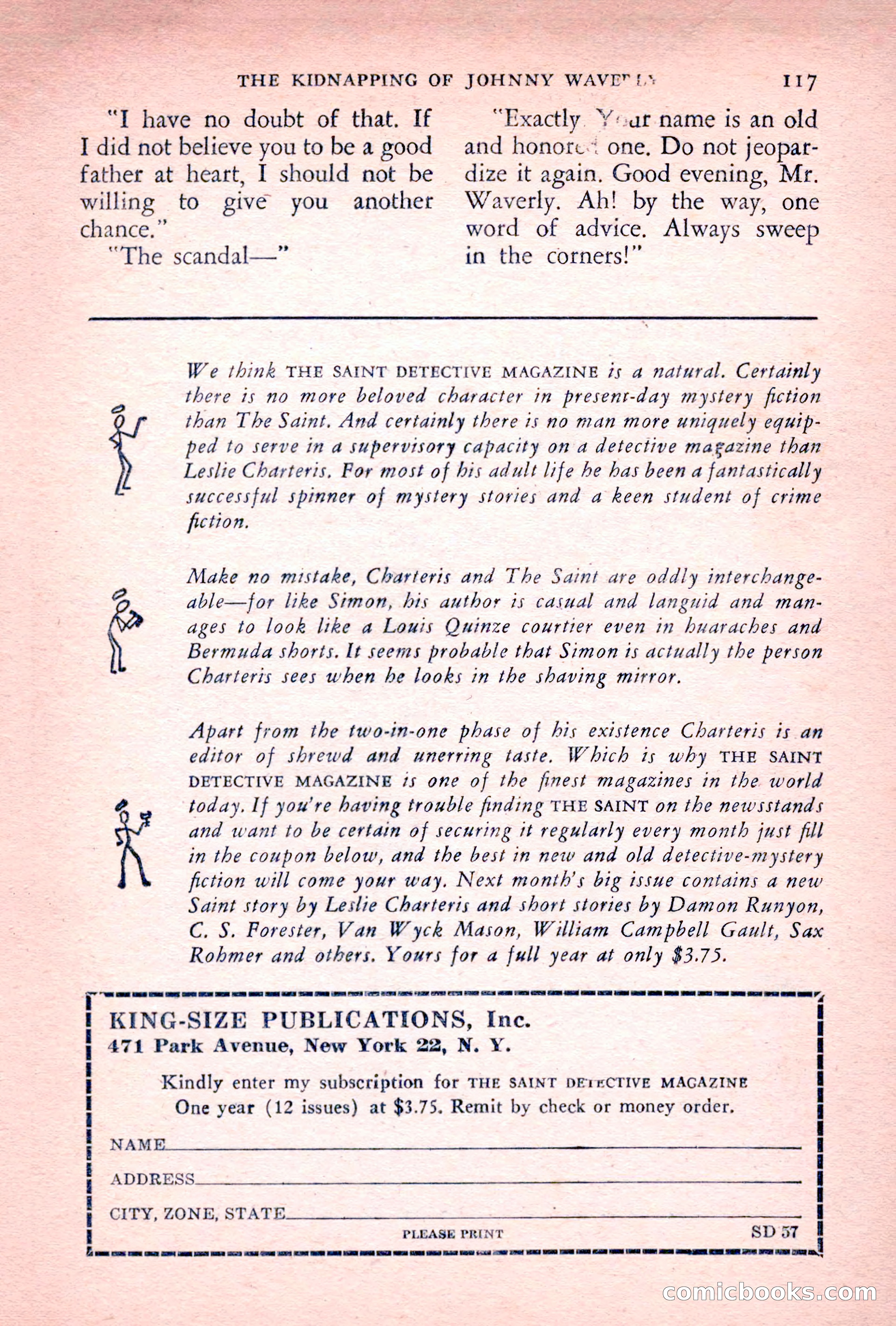 The Saint Detective Magazine, July 1955 — page 119 of 164