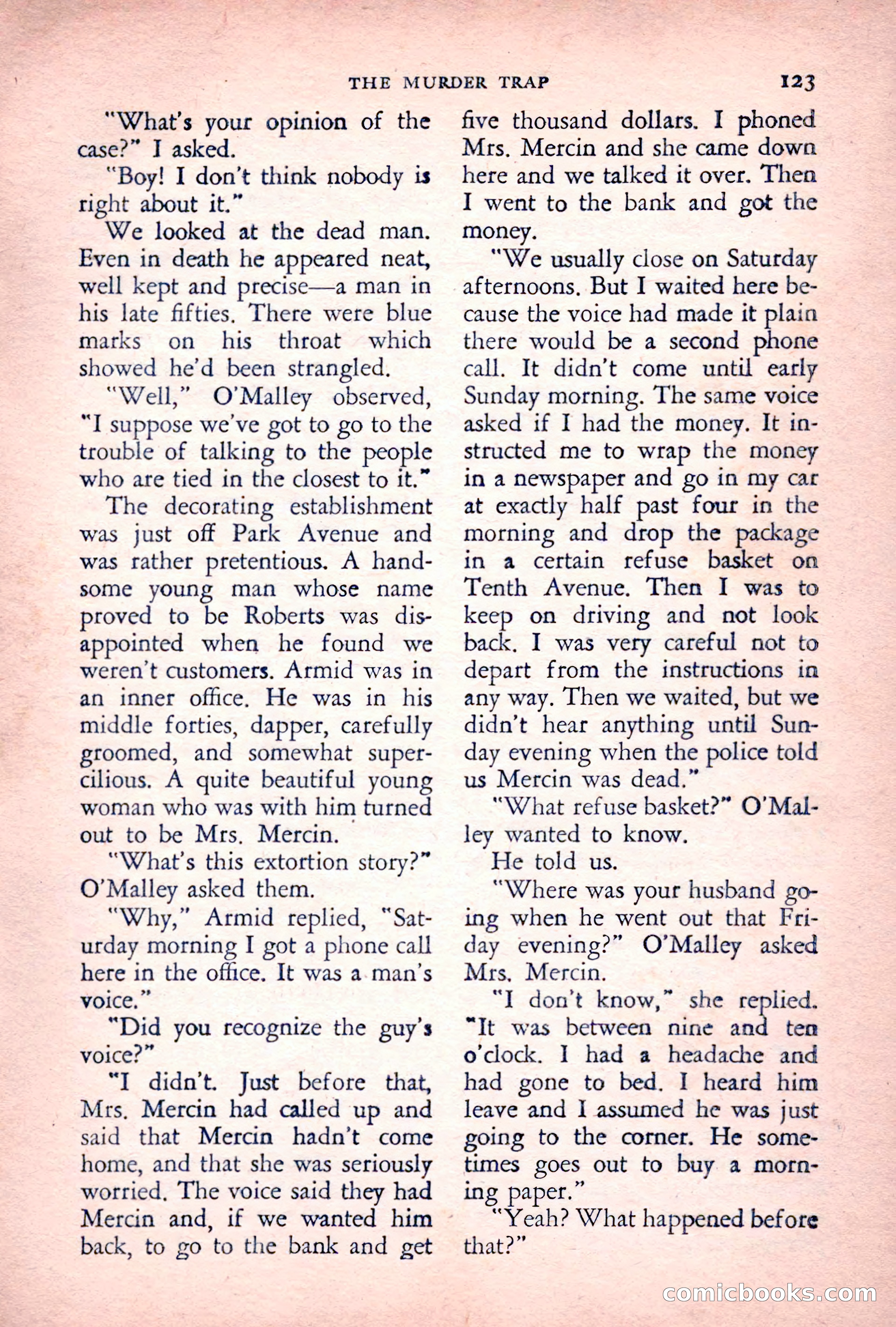 The Saint Detective Magazine, July 1955 — page 125 of 164